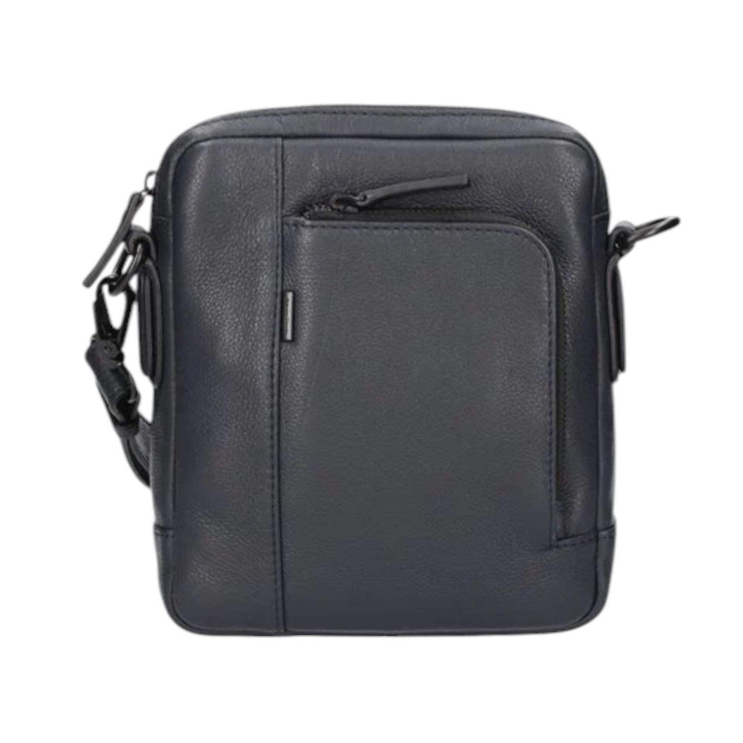 Gianni Conti Borsello Linea Filippo Uomo in Pelle Blu con Tasca Frontale