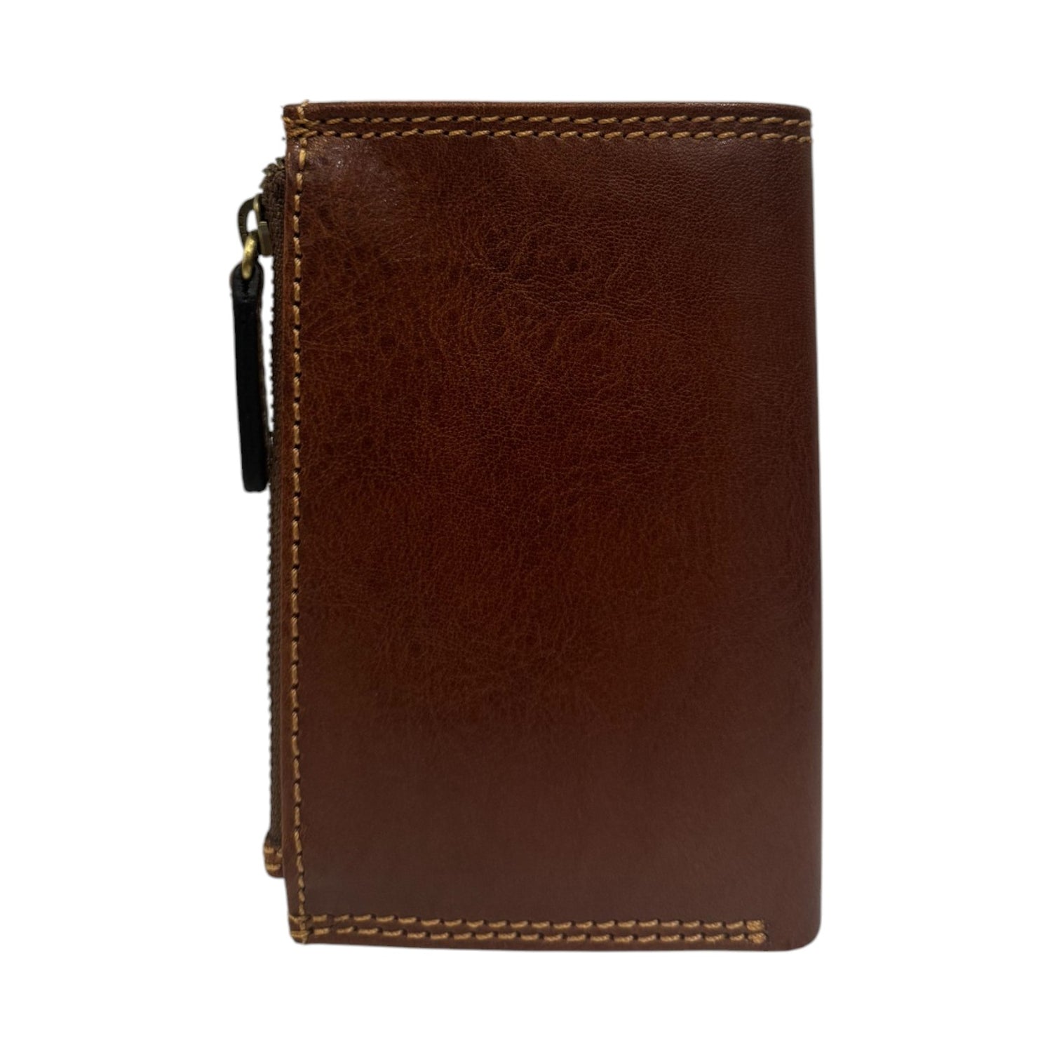 Gianni Conti Portafoglio Verticale Donna in Pelle Cuoio