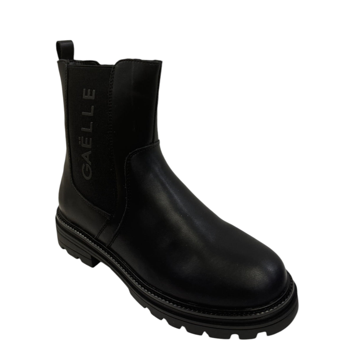 Gaelle Beatles Alto Bambina in Pelle e Tessuto Logato con Zip