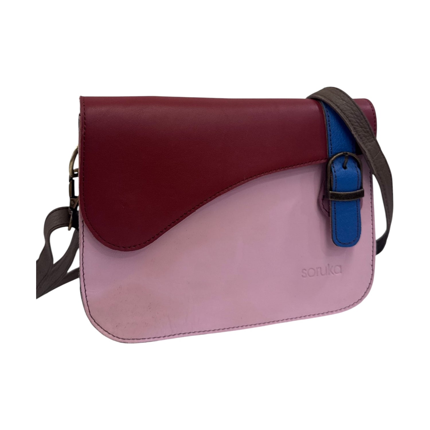 Soruka Tracolla Donna in Pelle Multicolor con Cinturino