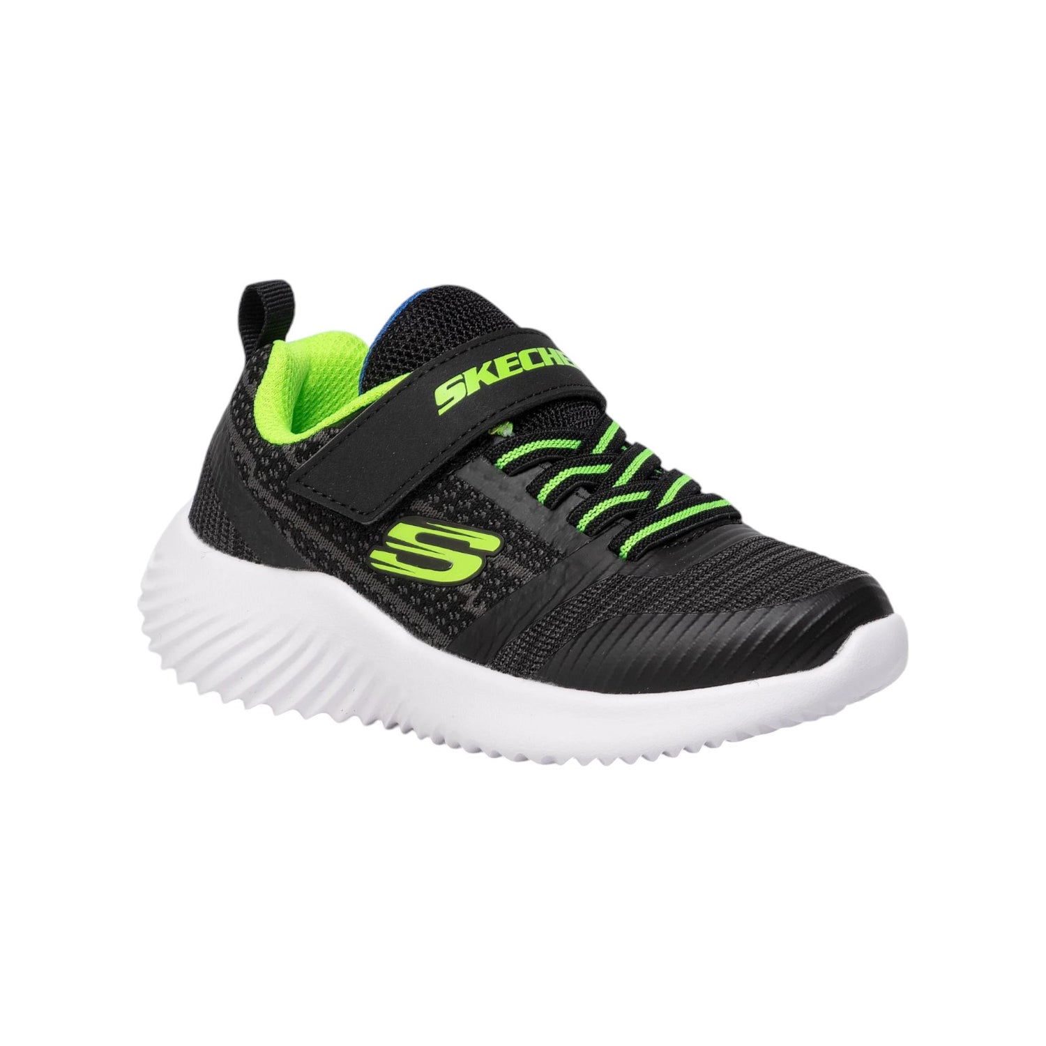 Skechers Sneakers Nera Verde Bounder-Zallow da Bambino