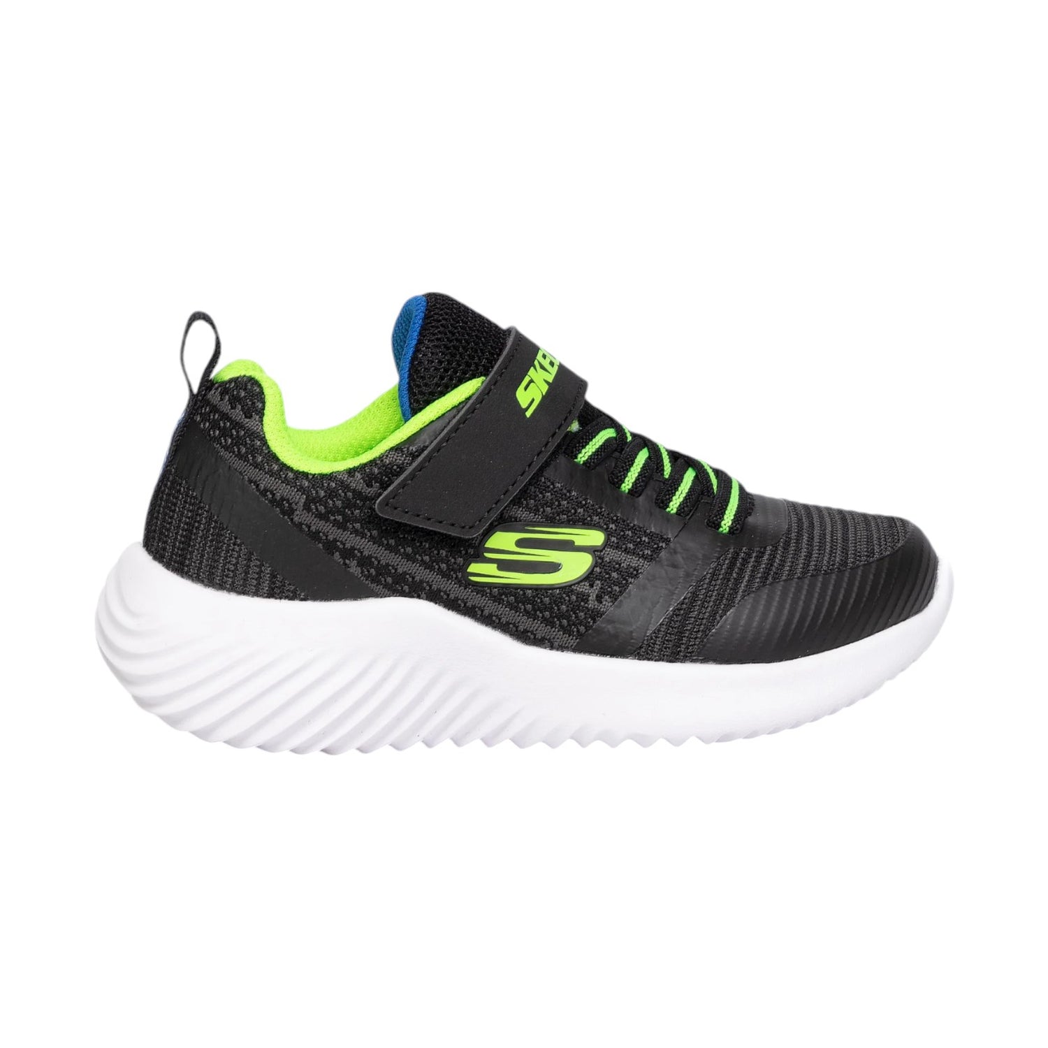 Skechers Sneakers Nera Verde Bounder-Zallow da Bambino