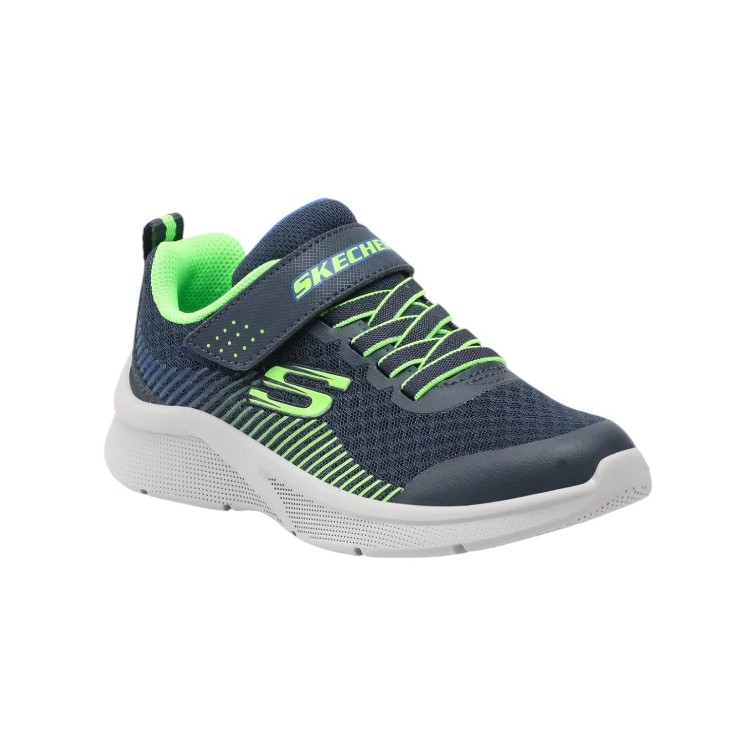 Skechers Sneakers Blu Verde Microspec-Gorza da Bambino