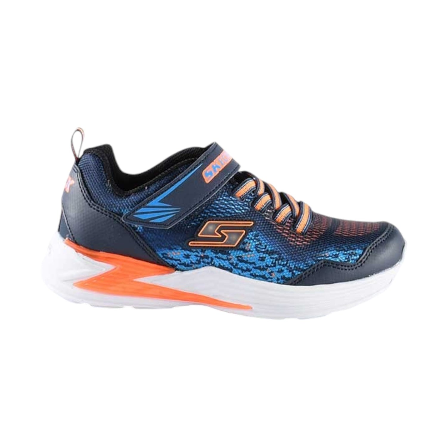 Skechers Sneakers Blu Arancione S Lights: Erupters III-Derlo da Bambino