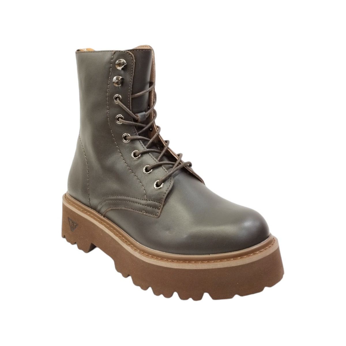 Docksteps Anfibio Testa di Moro con Lacci e Zip da Donna