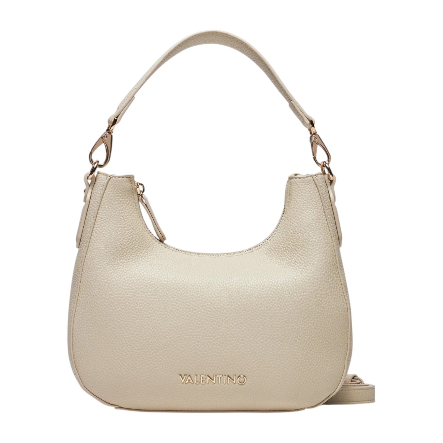 Mario Valentino Borsa a Spalla Donna Mezzaluna Piccola Ecru con Tracolla