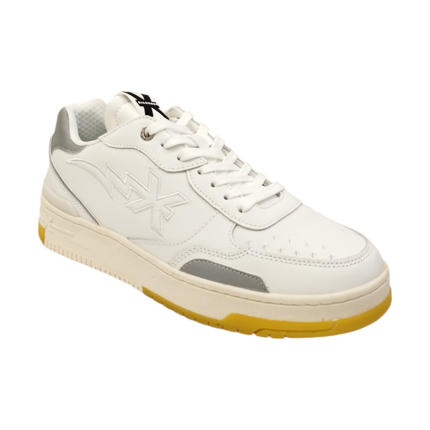 John Richmond Sneakers Bianca con Dettagli Gialli da Uomo