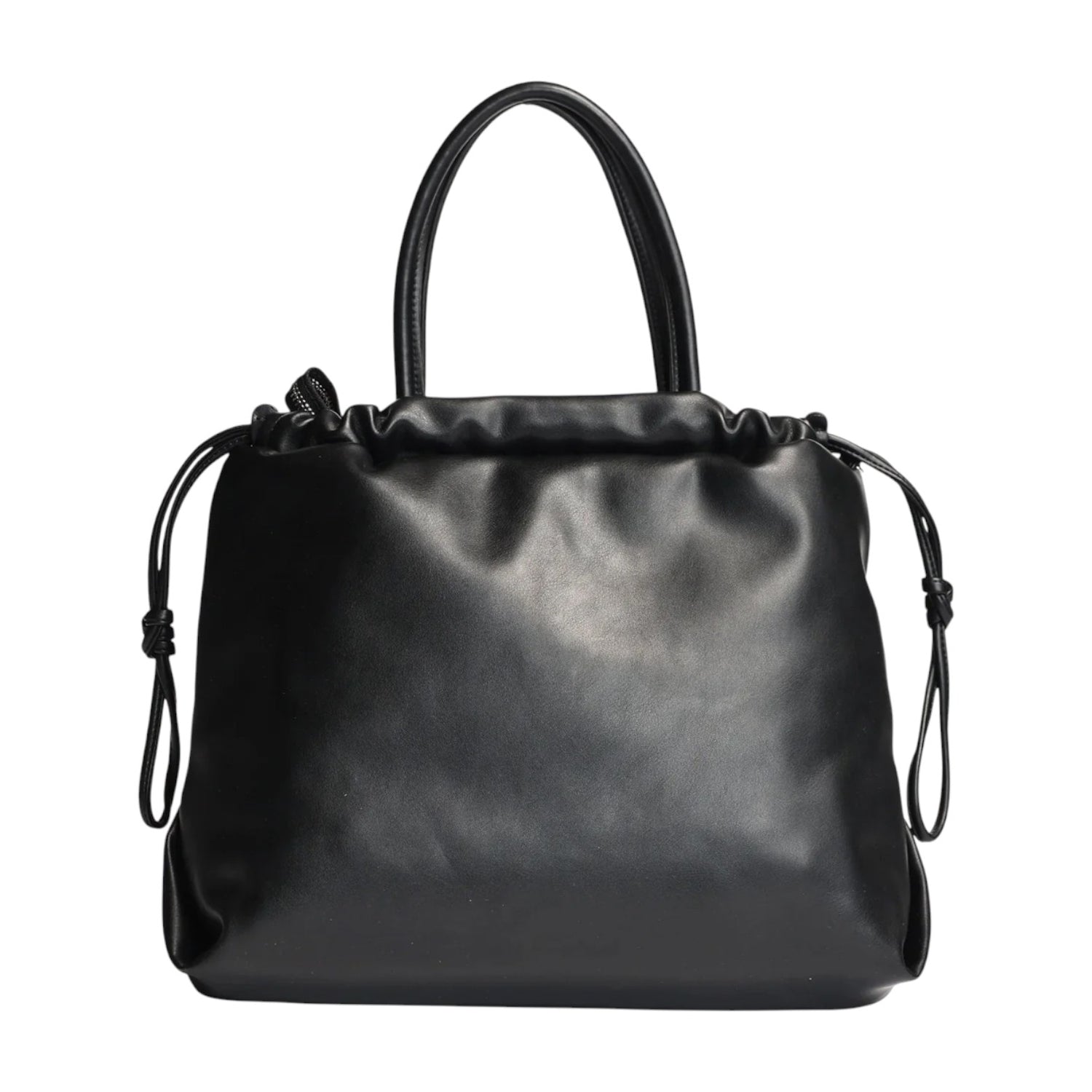 By Byblos Borsa a Mano in Ecopelle Nero Silver con Catena Oro e Tracolla