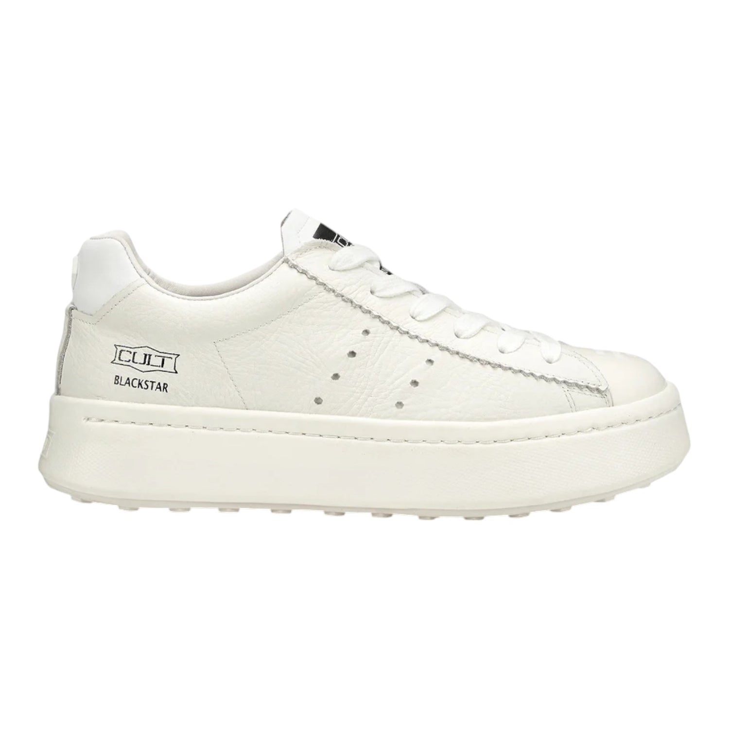 Cult Sneakers Bianca in Pelle da Uomo