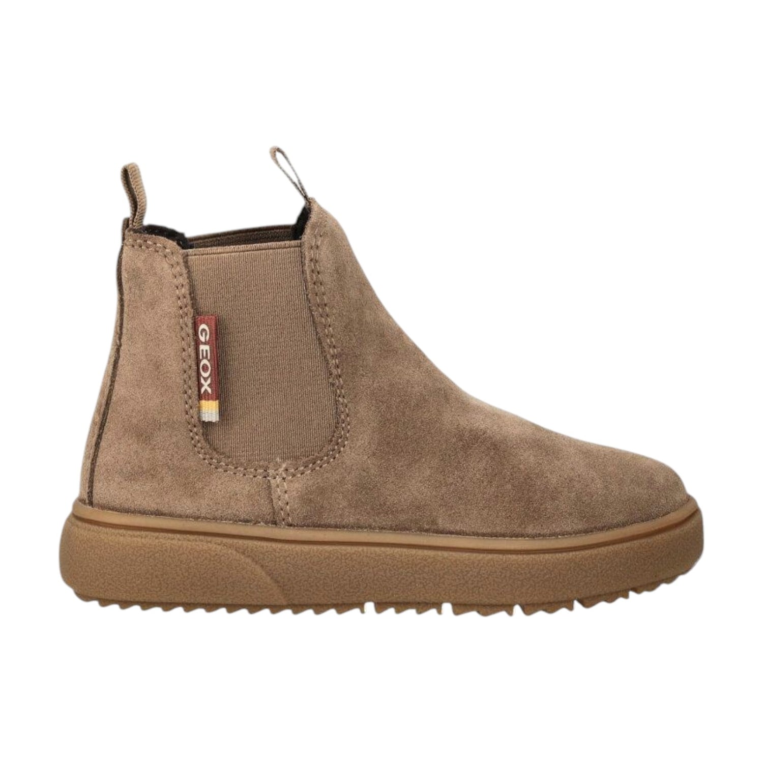 Geox Beatles Theleven Marrone in Camoscio da Bambino