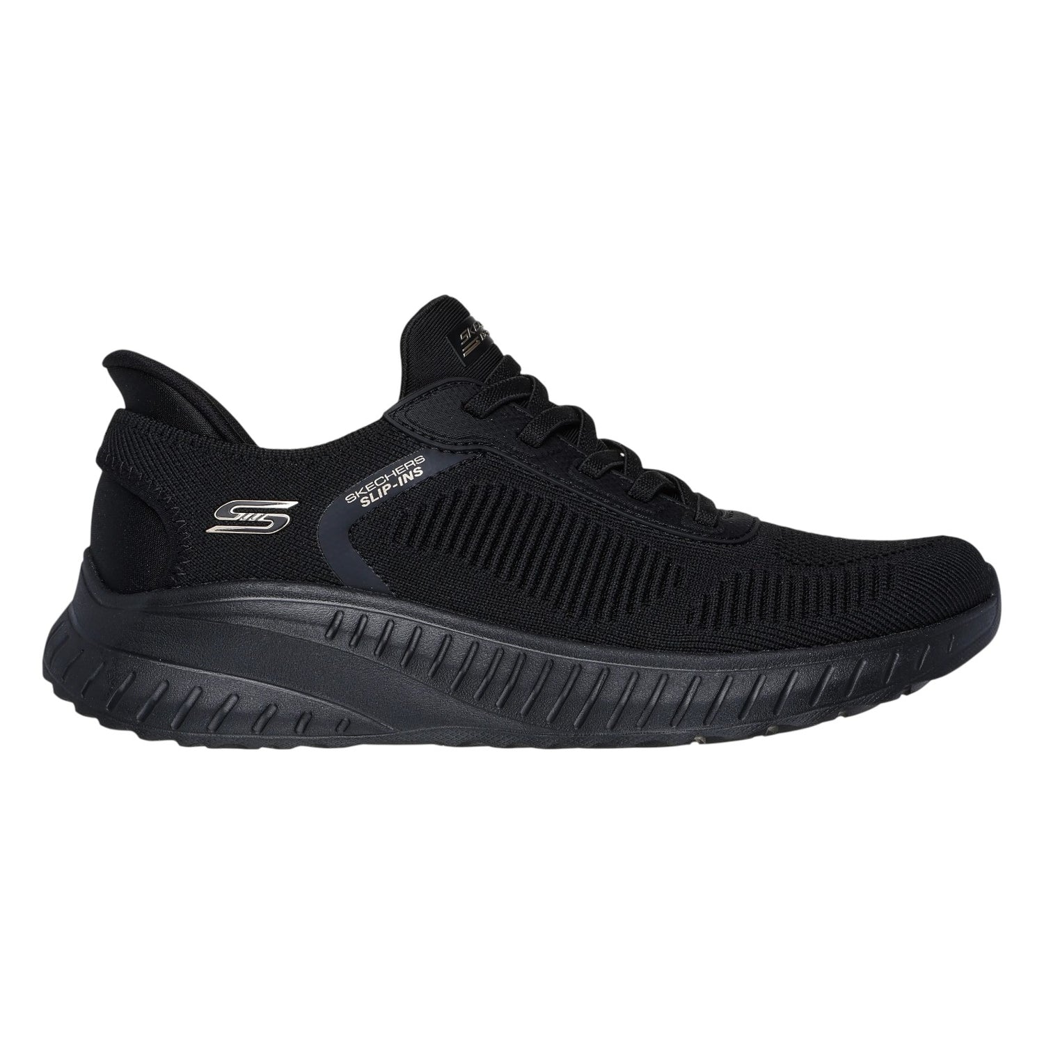 Skechers Slip-ins Donna: Nero Bobs Sport Squad Chaos
