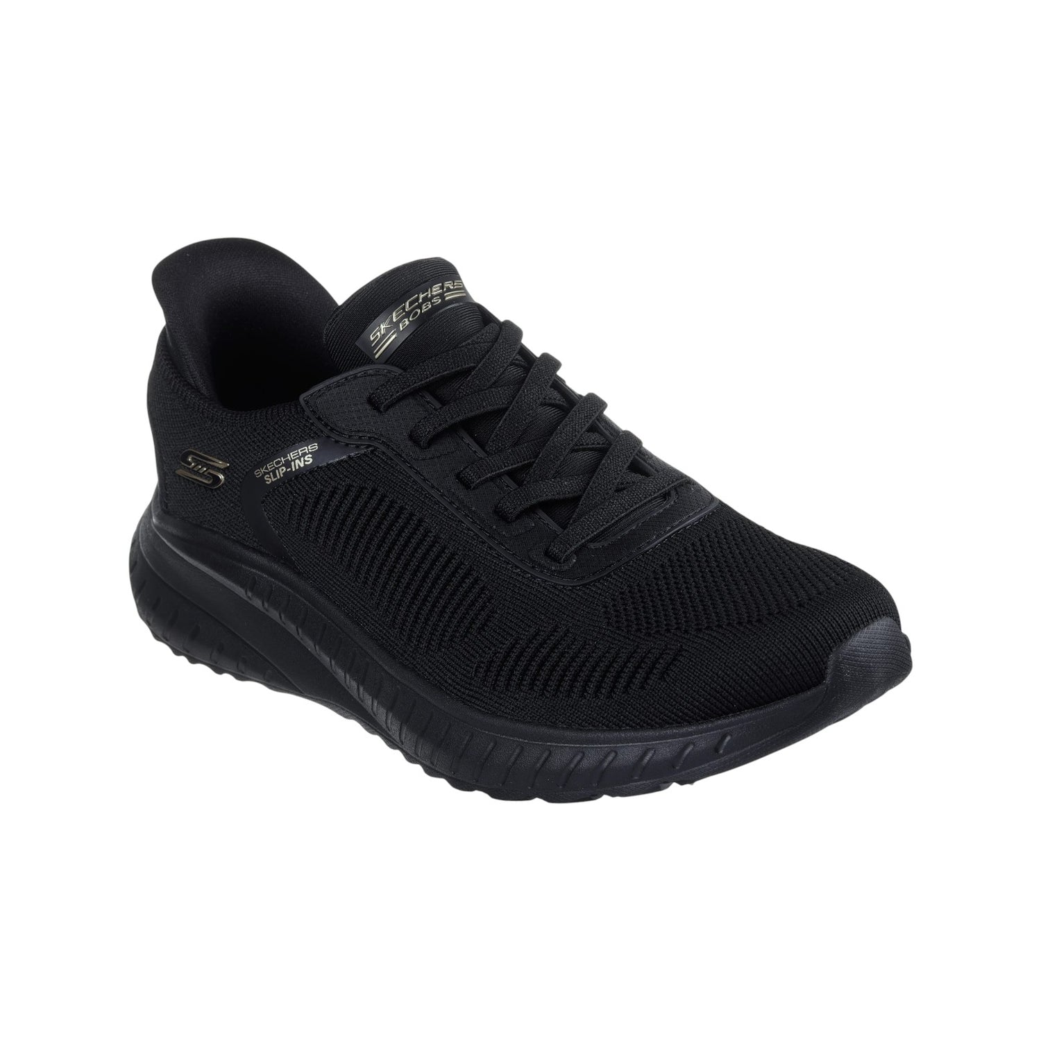 Skechers Slip-ins Donna: Nero Bobs Sport Squad Chaos
