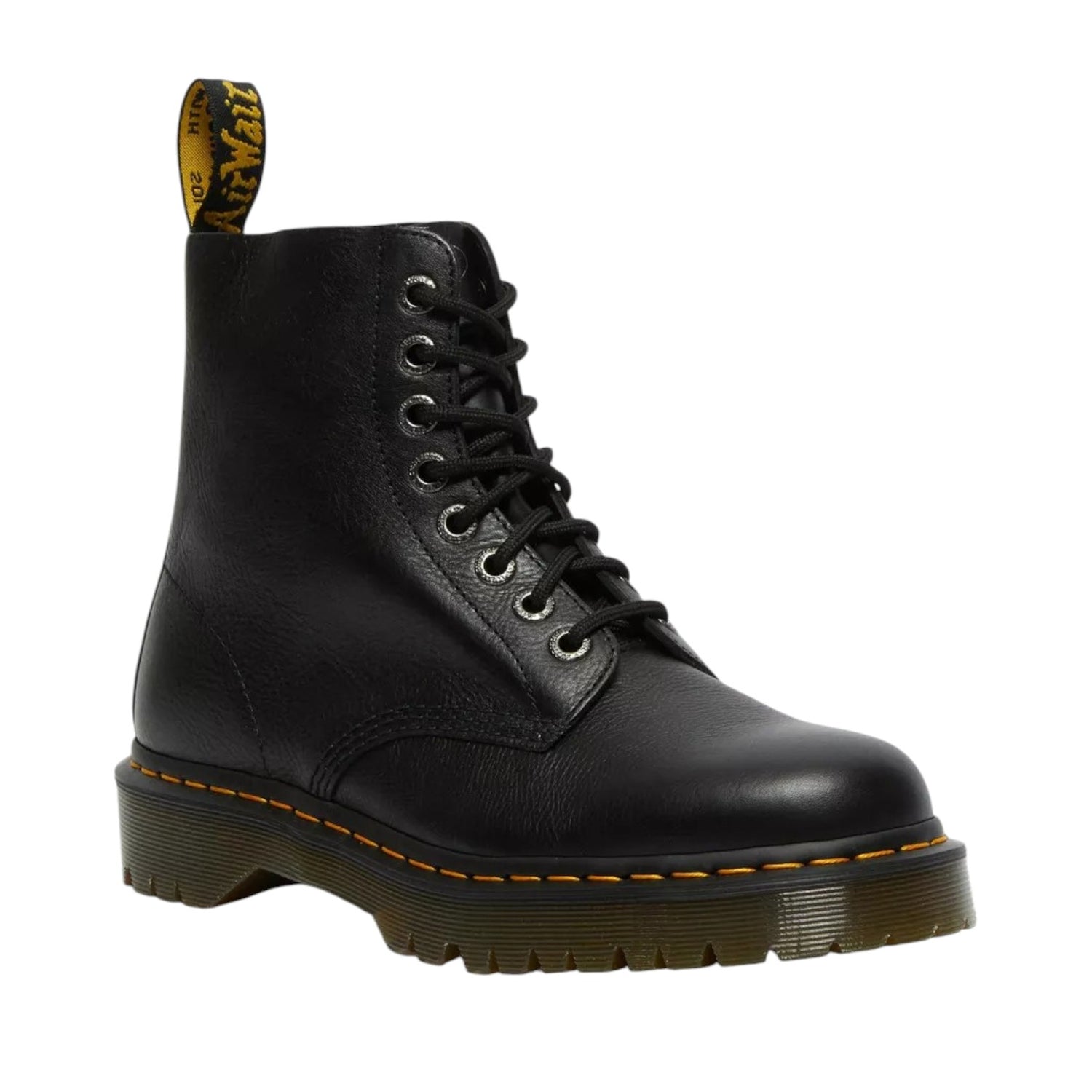 Dr. Martens1460 Pascal Bex Anfibio Nero in Pelle Martellata da Donna