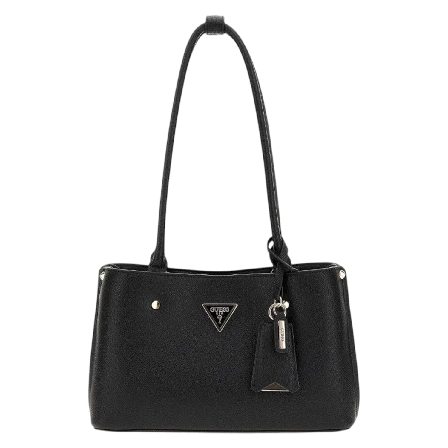 Guess Borsa a Spalla Nera Meridian Borchie da Donna