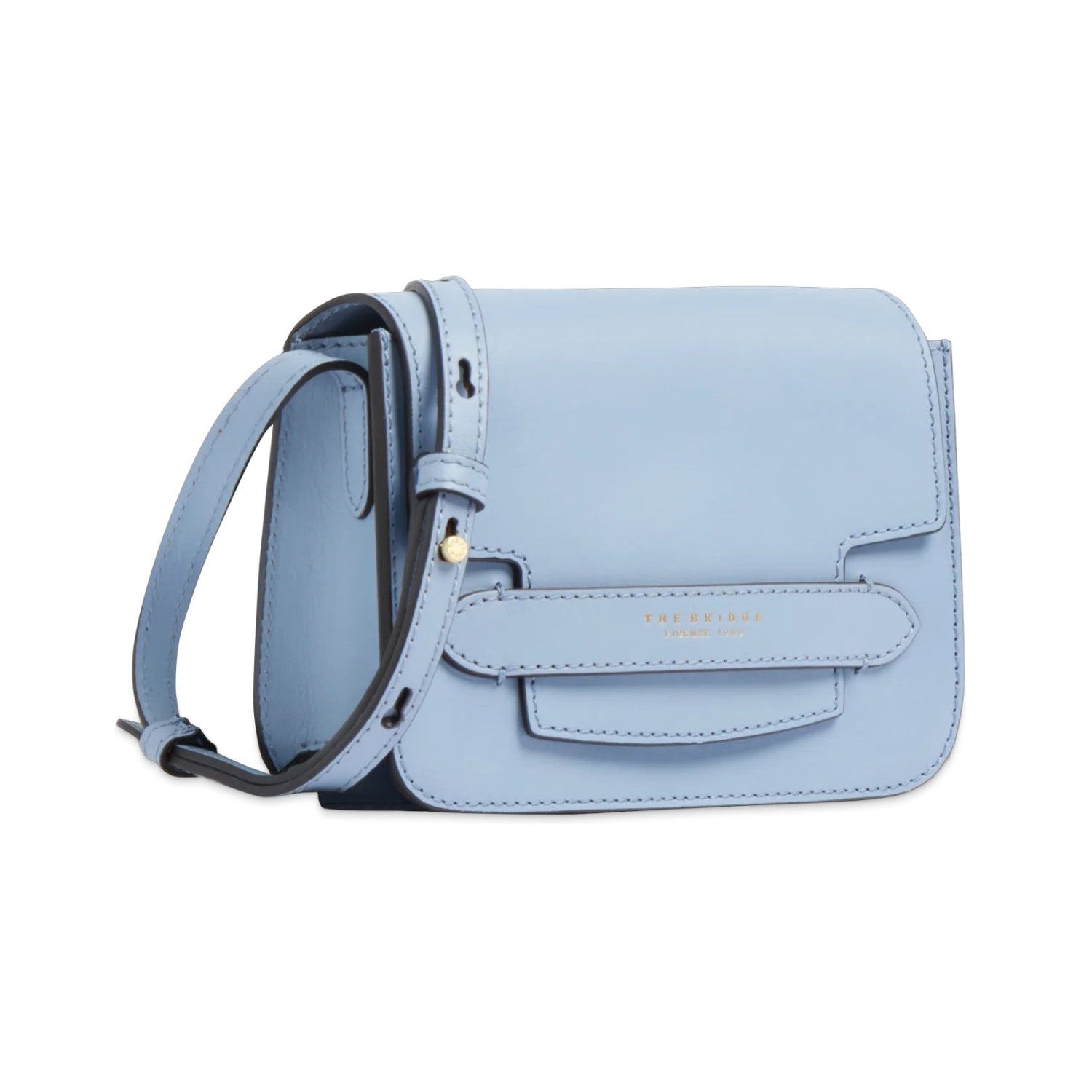 The Bridge Tracolla Donna Linea Lucrezia in Pelle Acqua