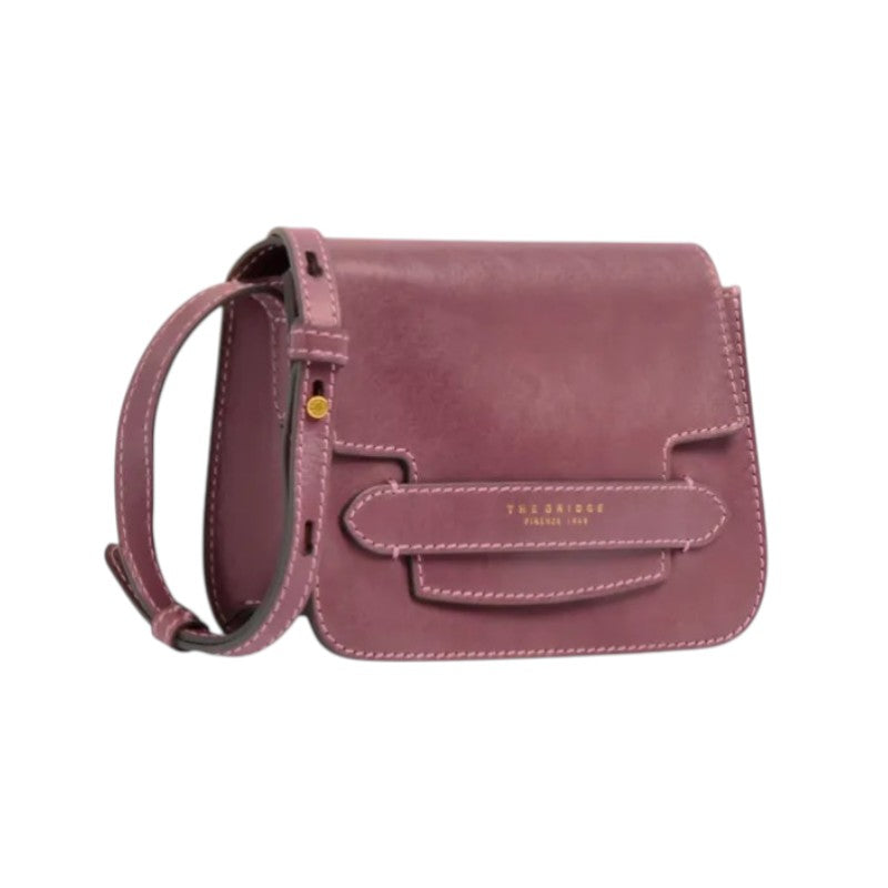 The Bridge Tracolla Donna Linea Lucrezia in Pelle Orchidea