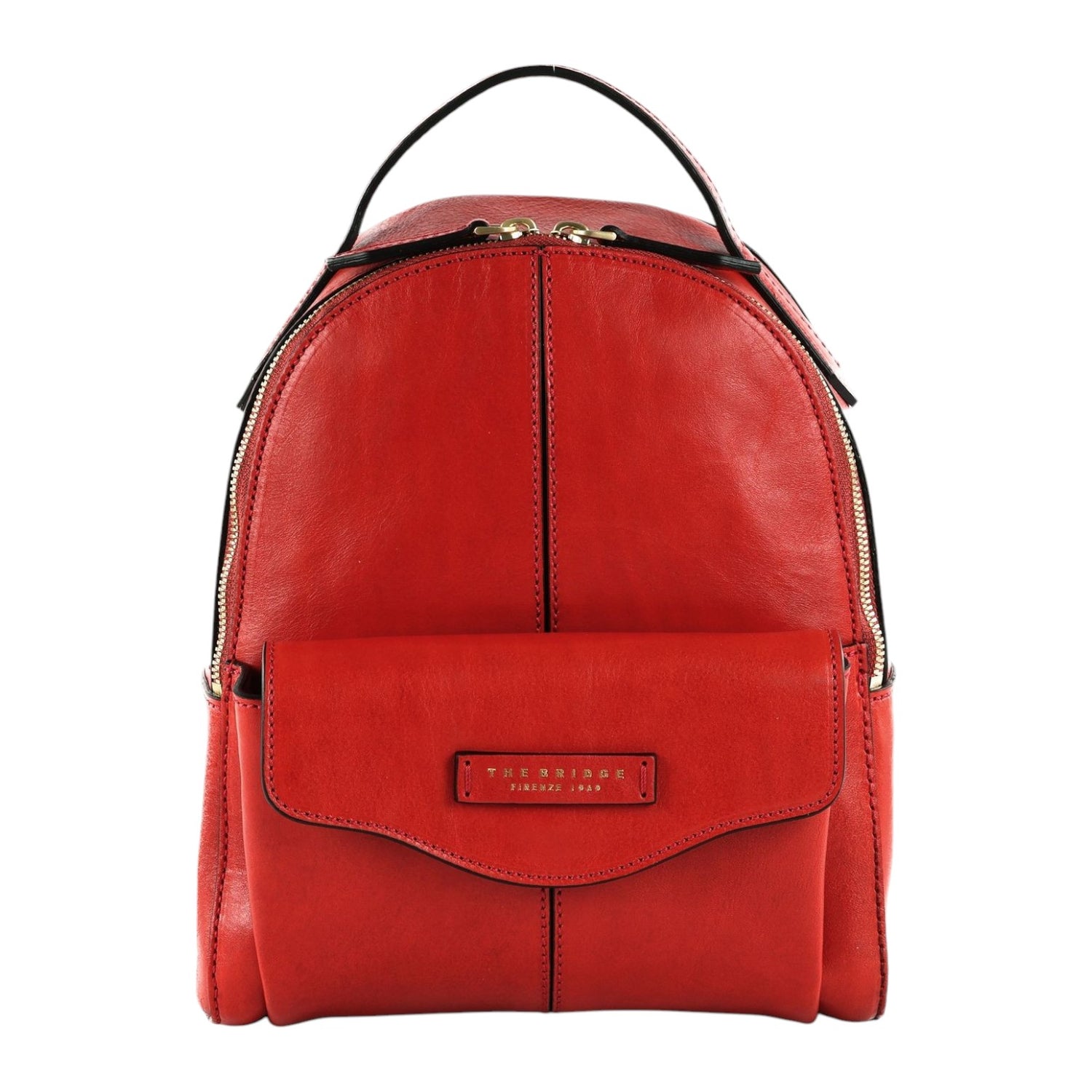 The Bridge Zaino Arancio Bruciato Linea Gloria in Pelle da Donna