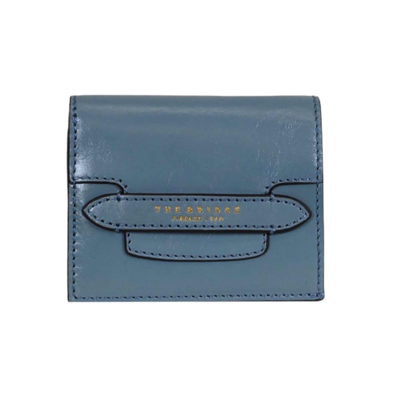 The Bridge Portafoglio Baby Blu Linea Lucrezia in Pelle da Donna