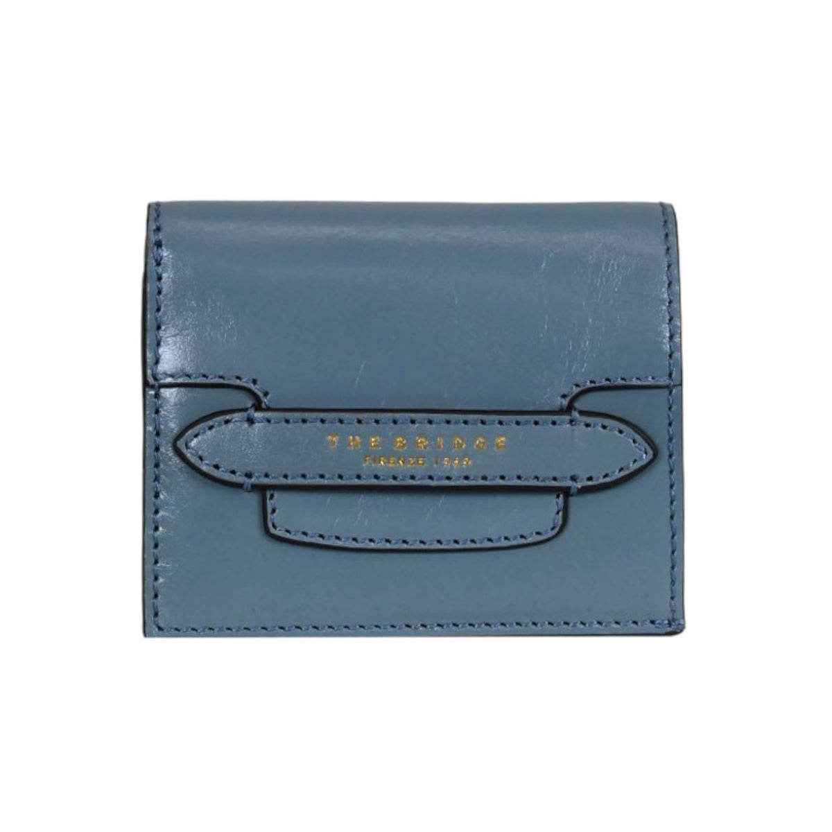 The Bridge Portafoglio Baby Blu Linea Lucrezia in Pelle da Donna