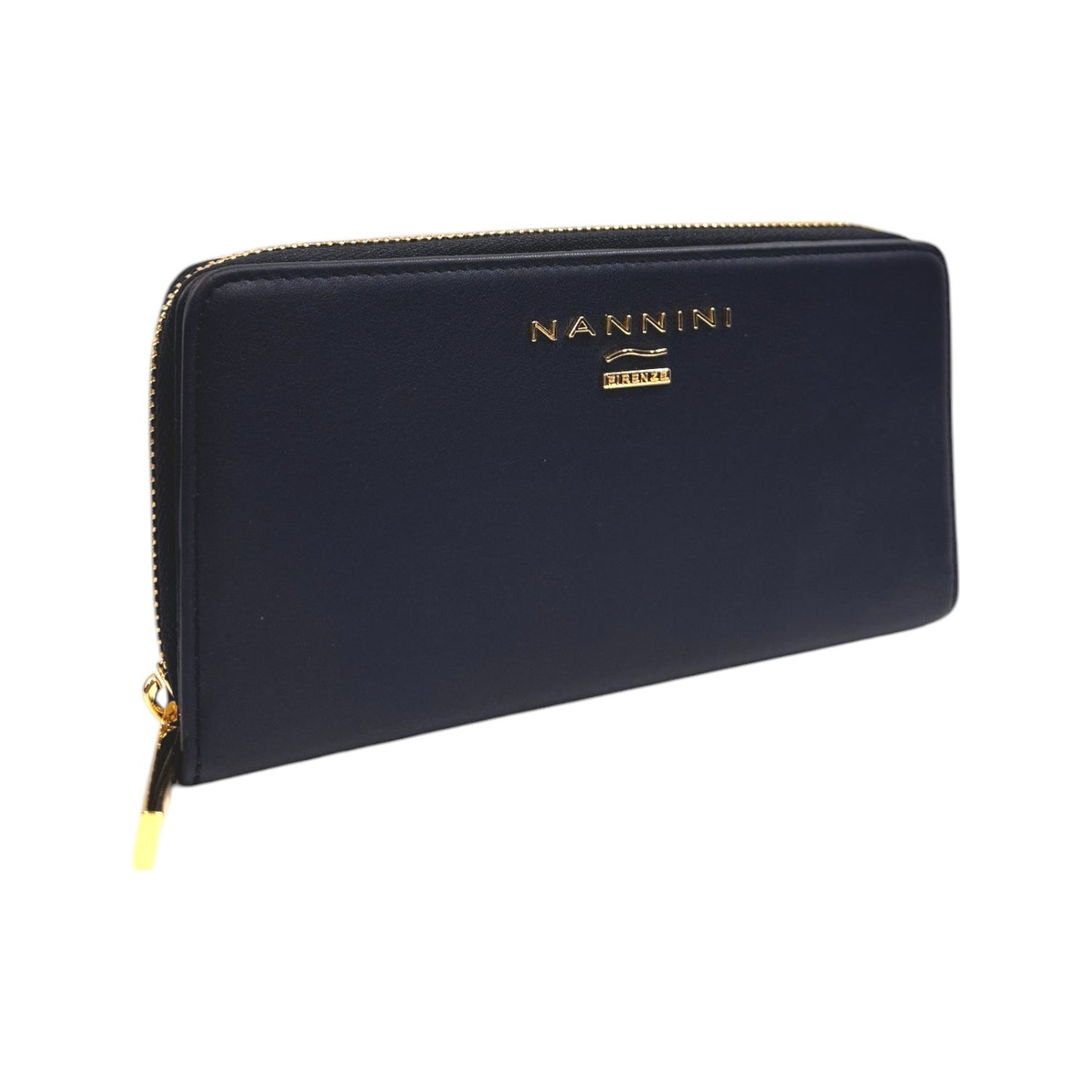 Nannini Firenze Portafoglio Medio Wallis Donna in Pelle Blu