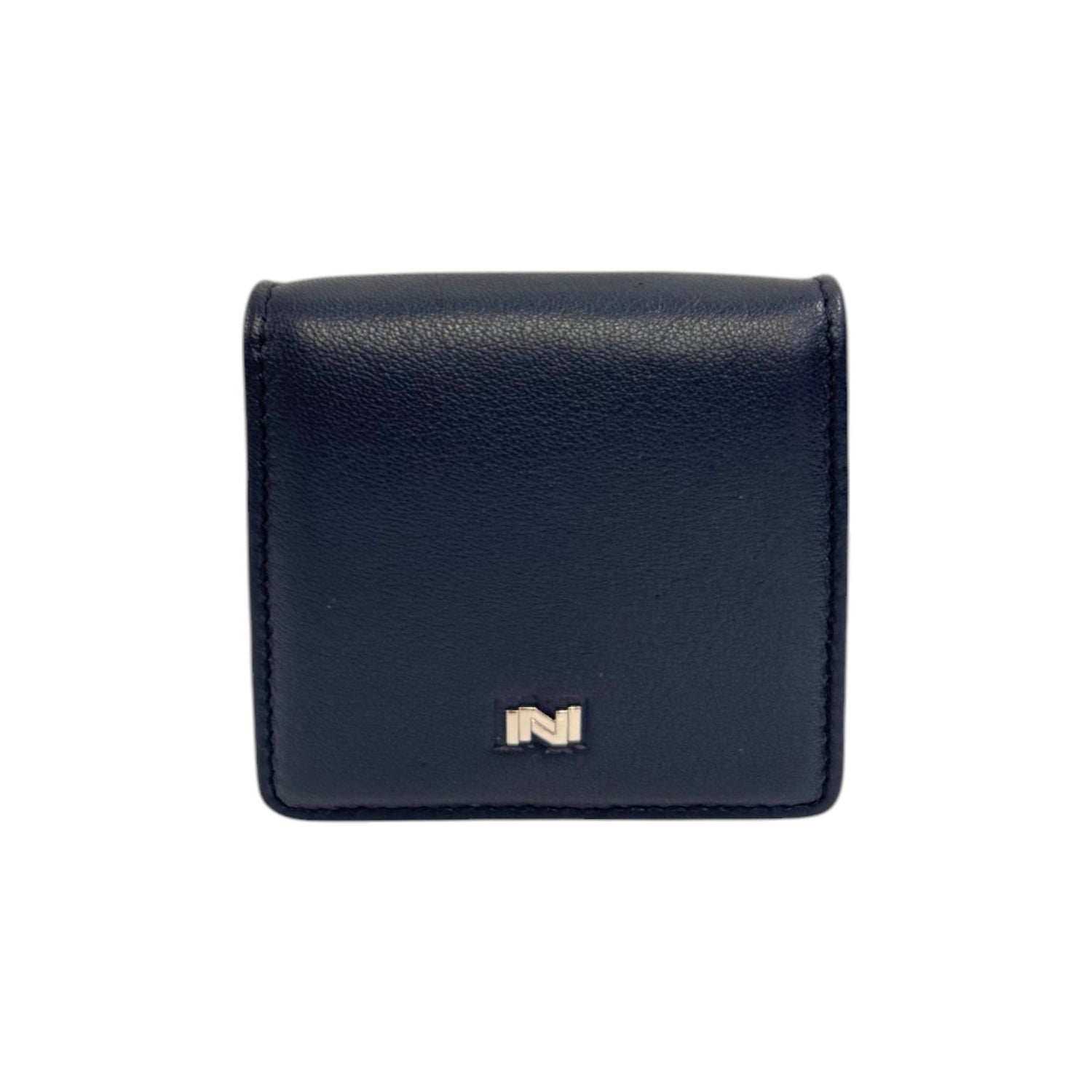 Nannini Firenze Portamonete Piccolo Unisex in Pelle Caracas Blu