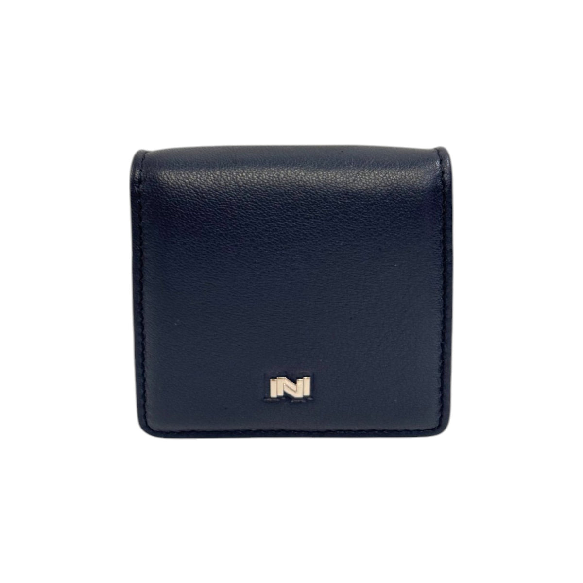 Nannini Firenze Portamonete Piccolo Unisex in Pelle Caracas Blu
