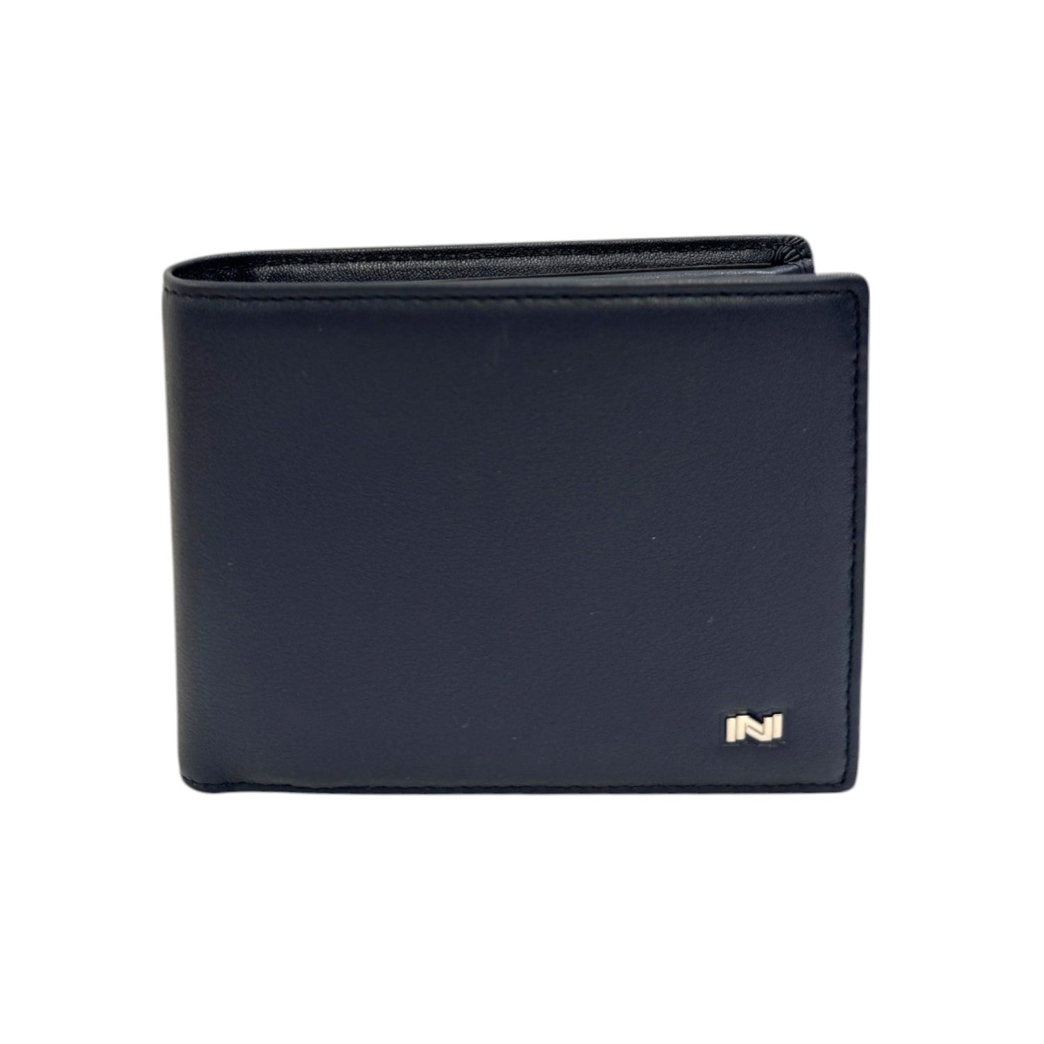 Nannini Firenze Portafoglio Uomo in Pelle Caracas Blu con Logo