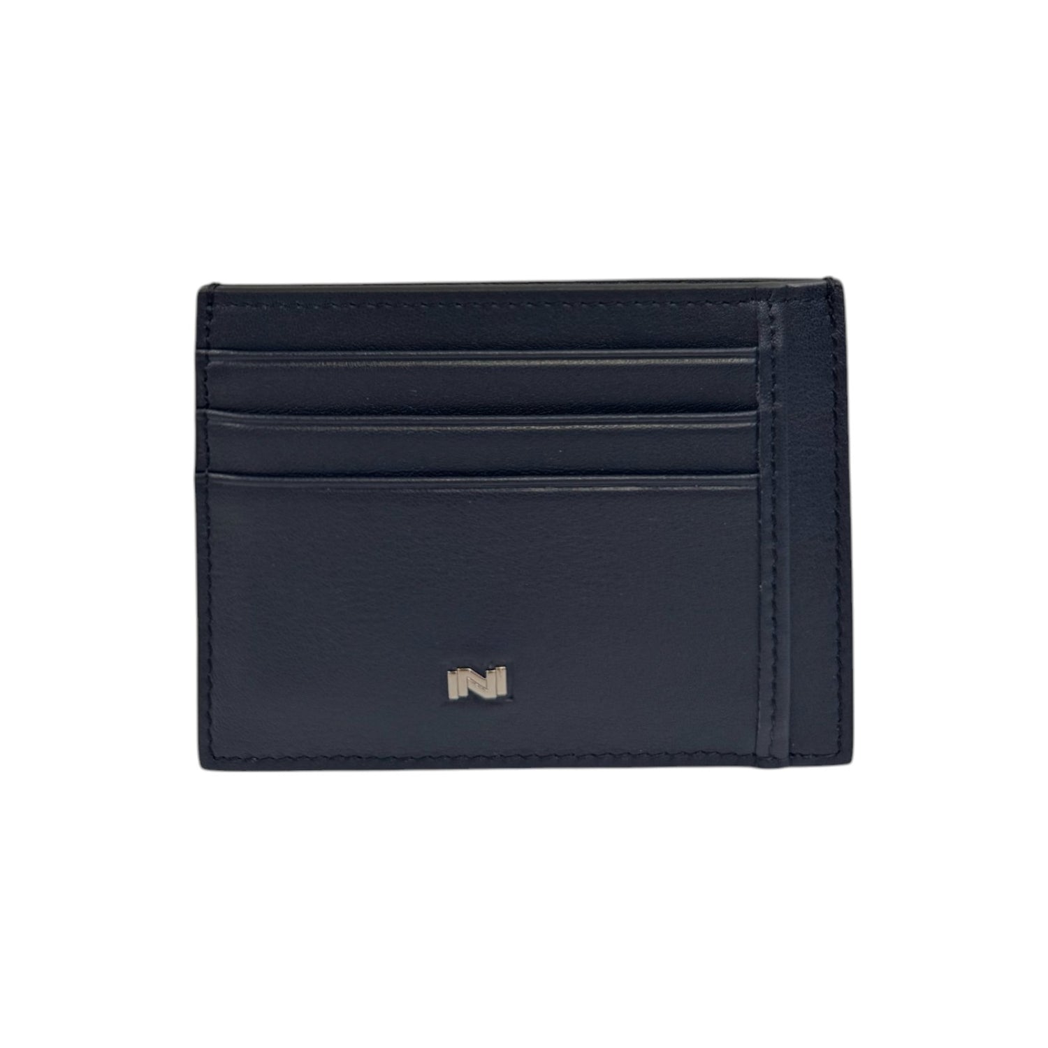 Nannini Firenze Portacarte Uomo in Pelle Caracas Blu