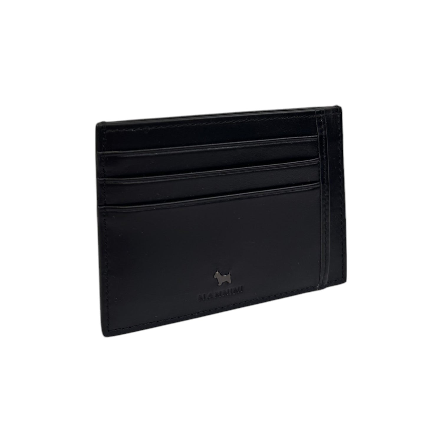 Nannini Firenze Portacarte Unisex in Pelle Olive Nero
