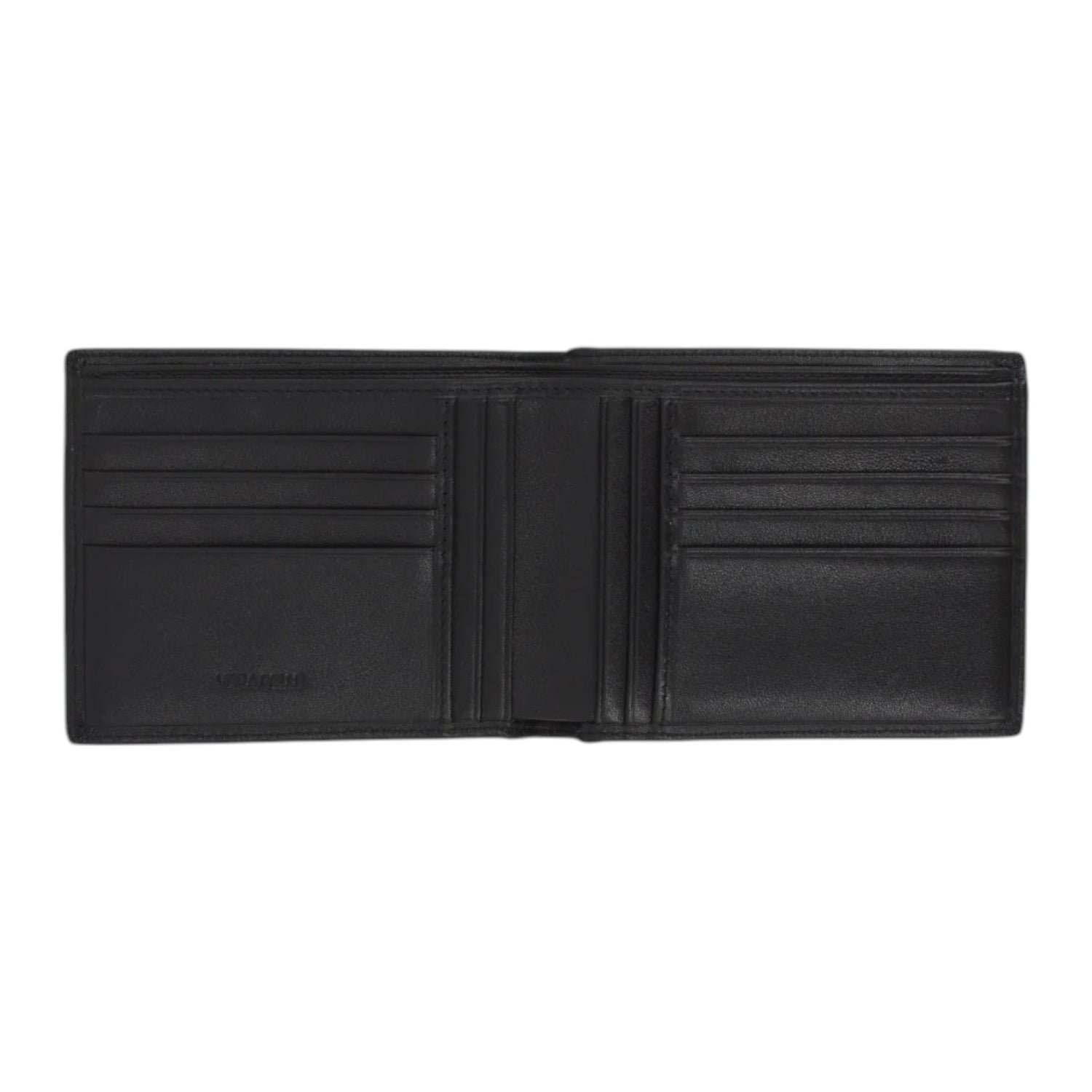 Nannini Firenze Portafoglio Uomo in Pelle Caracas Nero con Logo Argento