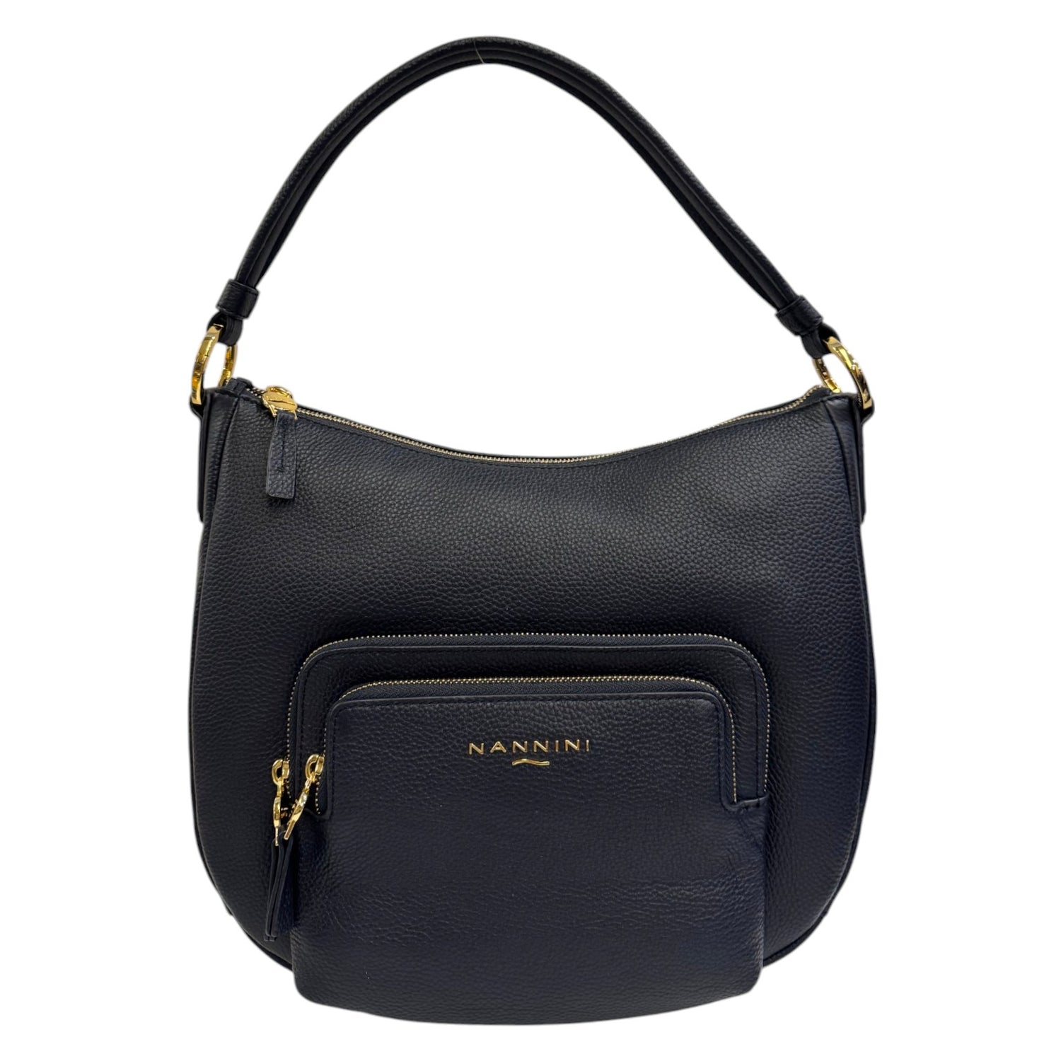 Nannini Firenze Sacca Tiziana Donna in Pelle Blu con Tracolla