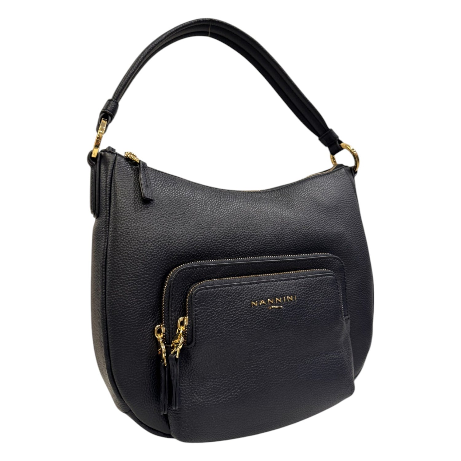 Nannini Firenze Sacca Tiziana Donna in Pelle Blu con Tracolla