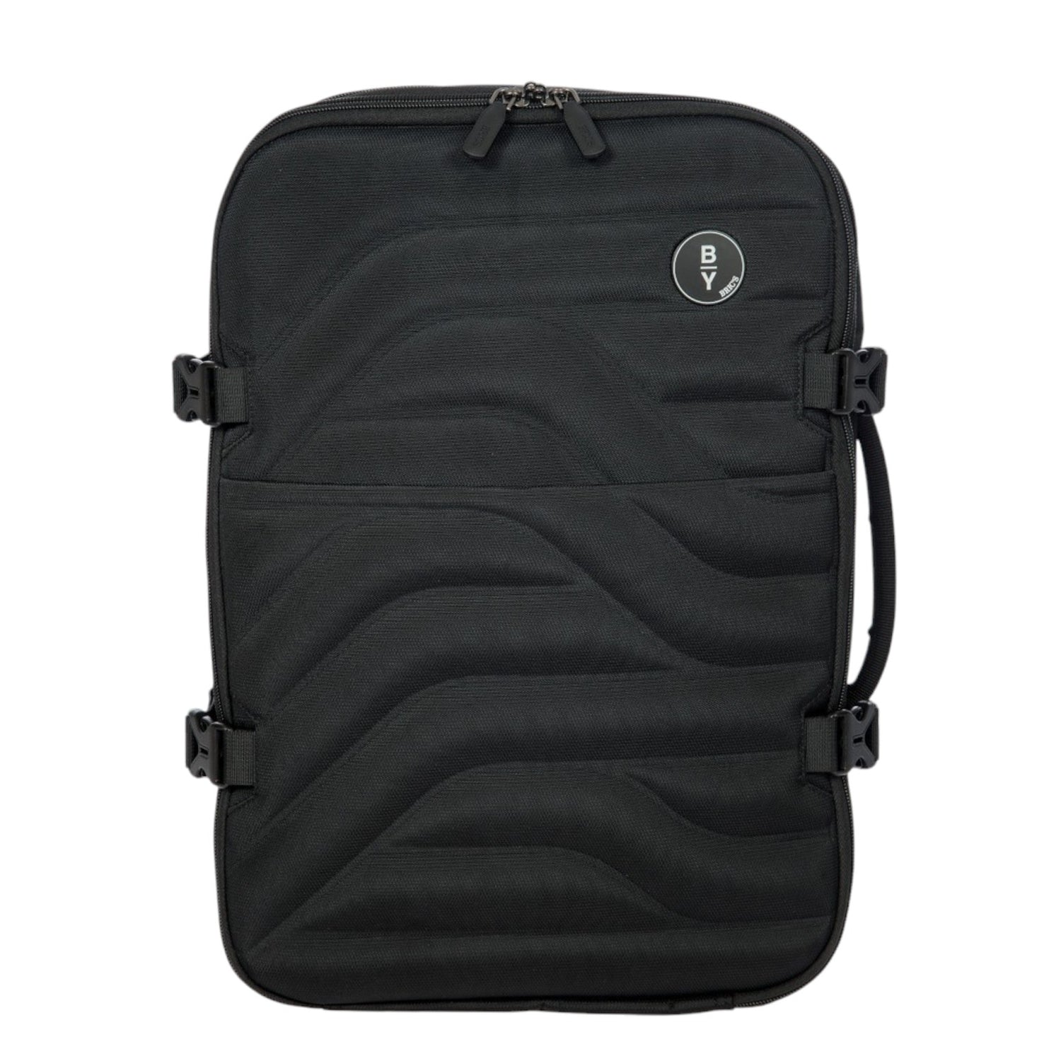 Bric's Zaino da Viaggio Unisex in Tessuto Nero con Due Divisori