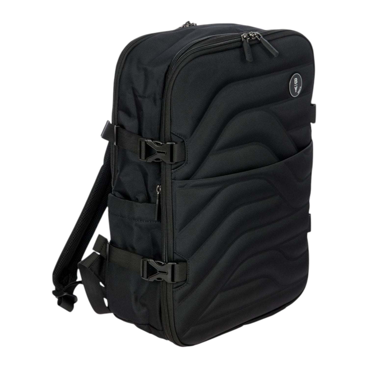 Bric's Zaino da Viaggio Unisex in Tessuto Nero con Due Divisori