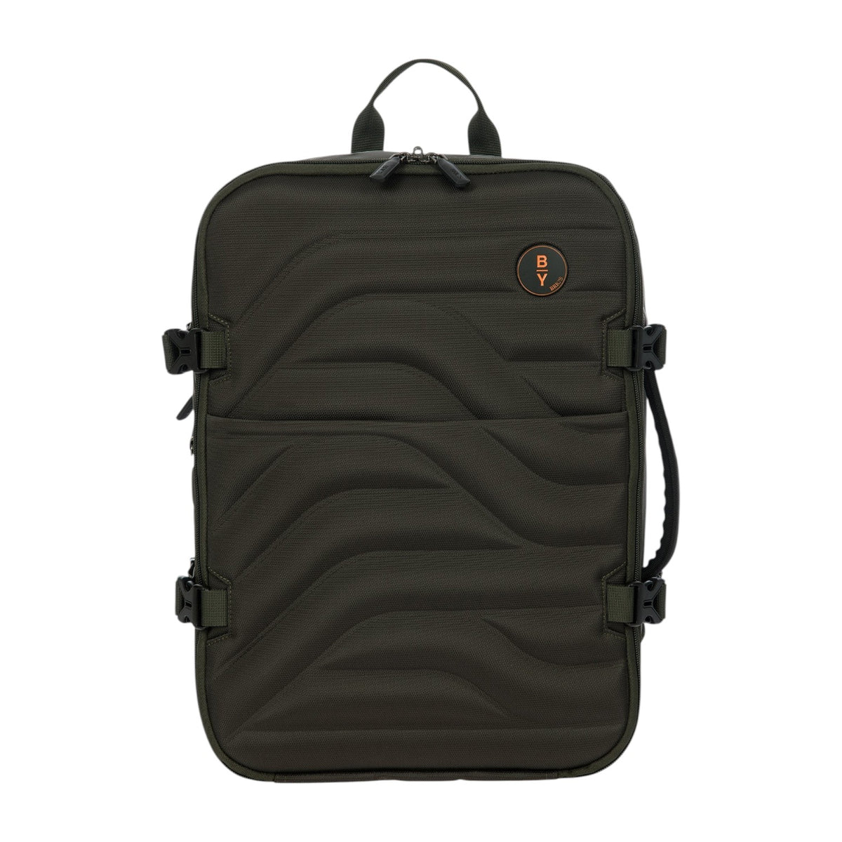 Bric's Zaino da Viaggio Unisex in Tessuto Oliva con Due Divisori