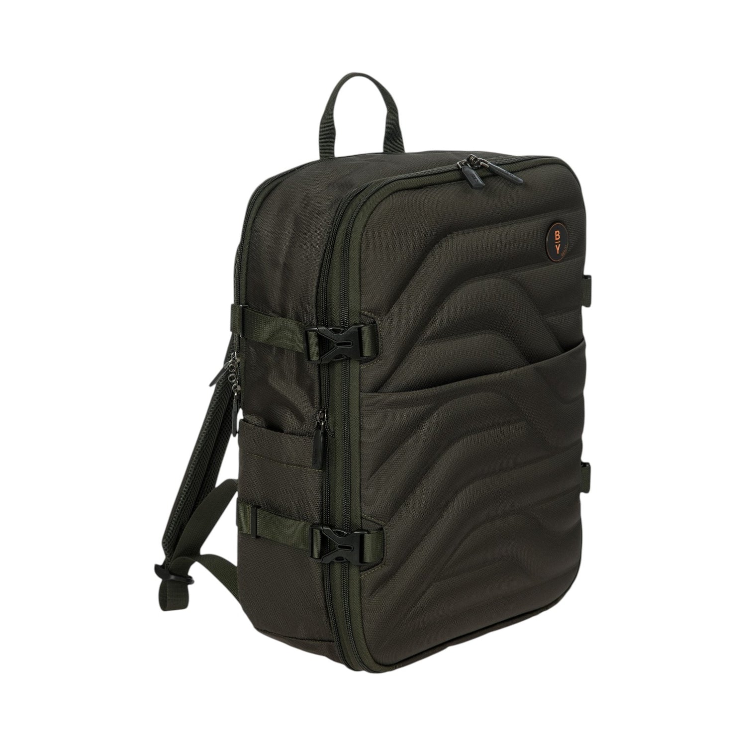 Bric's Zaino da Viaggio Unisex in Tessuto Oliva con Due Divisori
