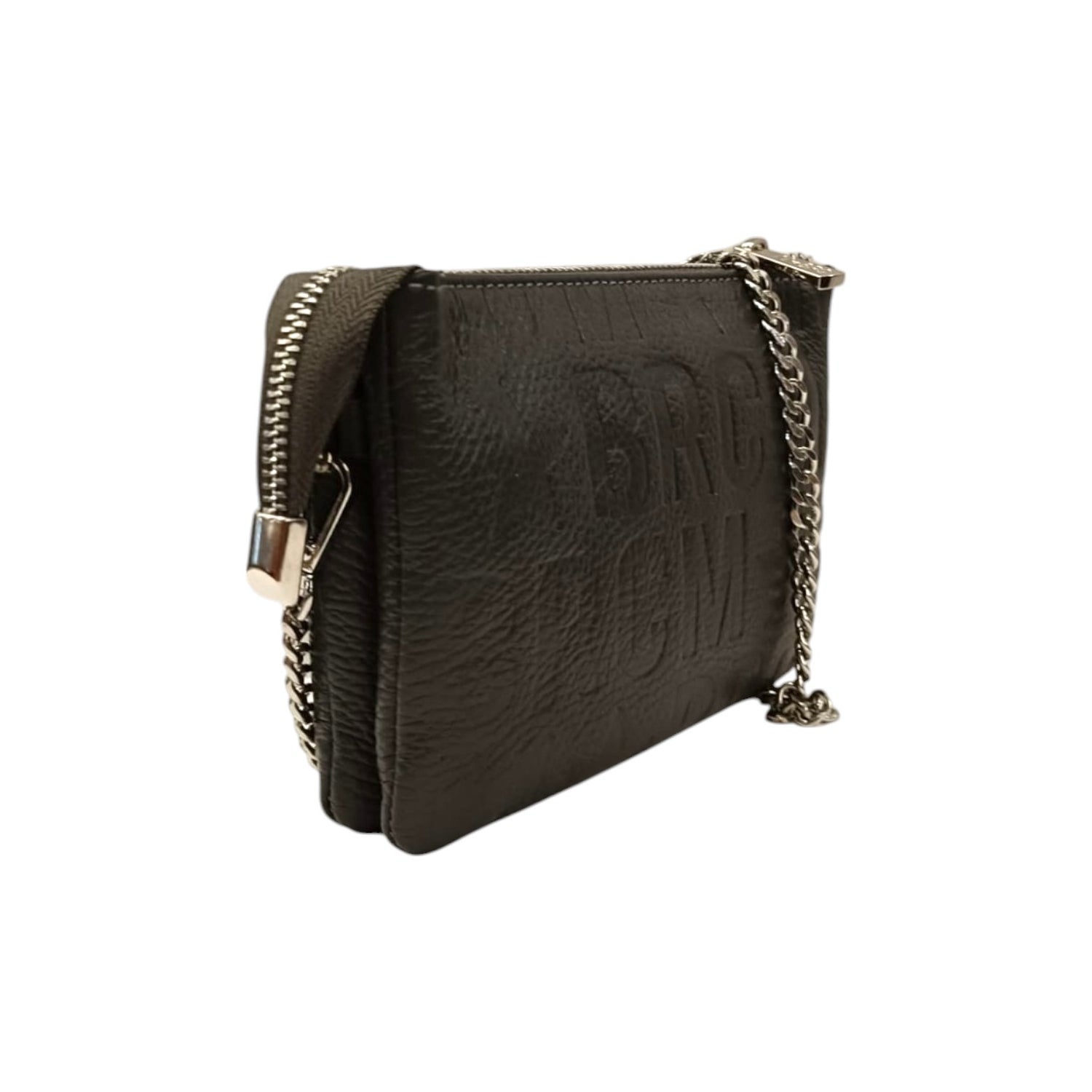 M Brc Tracolla Grigia Logata Linea Jolly Macro da Donna