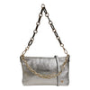 caleidos-borsetta-a-spalla-argento-laminato-con-doppia-catena-e-tracolla-da-donna