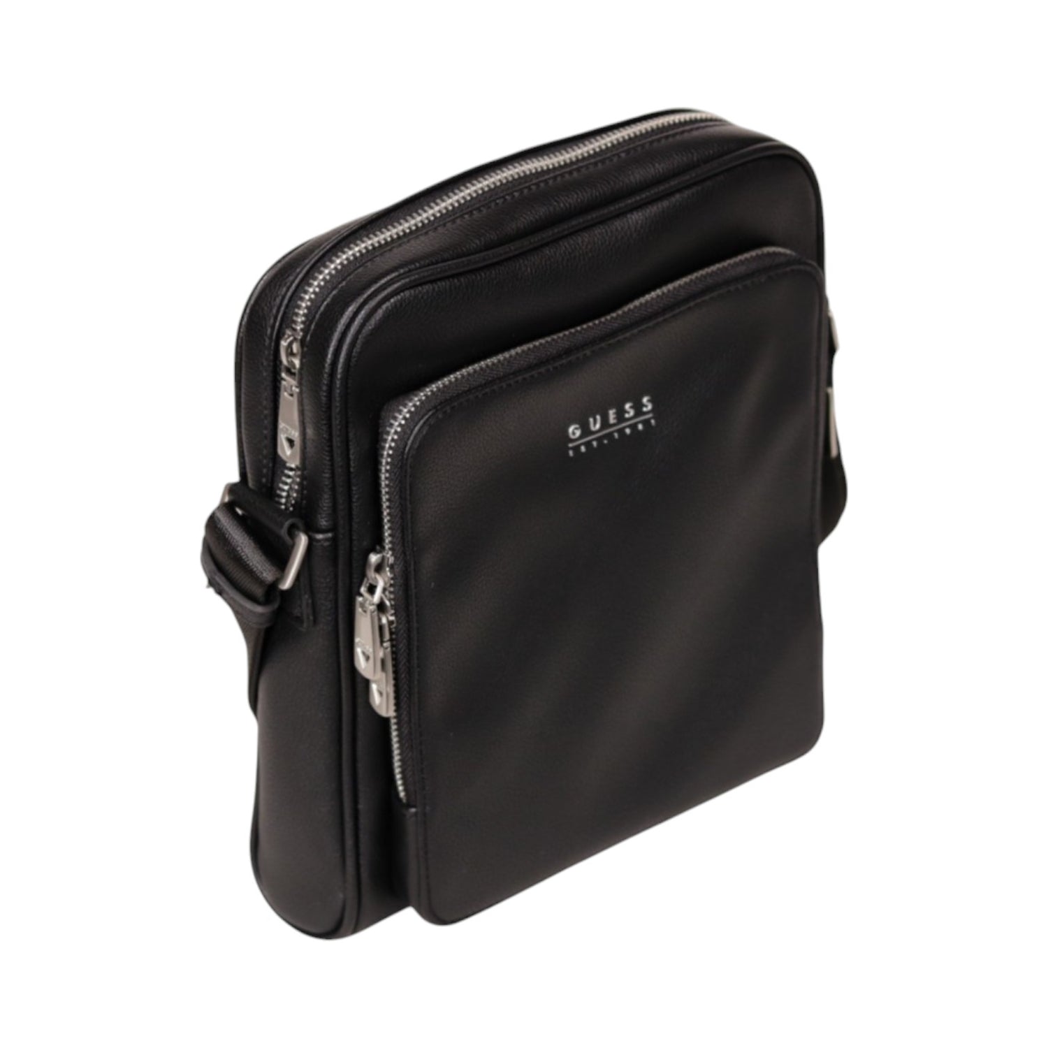 Guess Borsello Nero con Doppia Tasca Frontale da Uomo