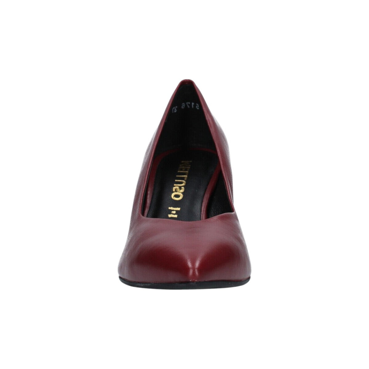 Melluso Décolleté Donna in Pelle Bordeaux con Tacco a Rocchetto 70mm