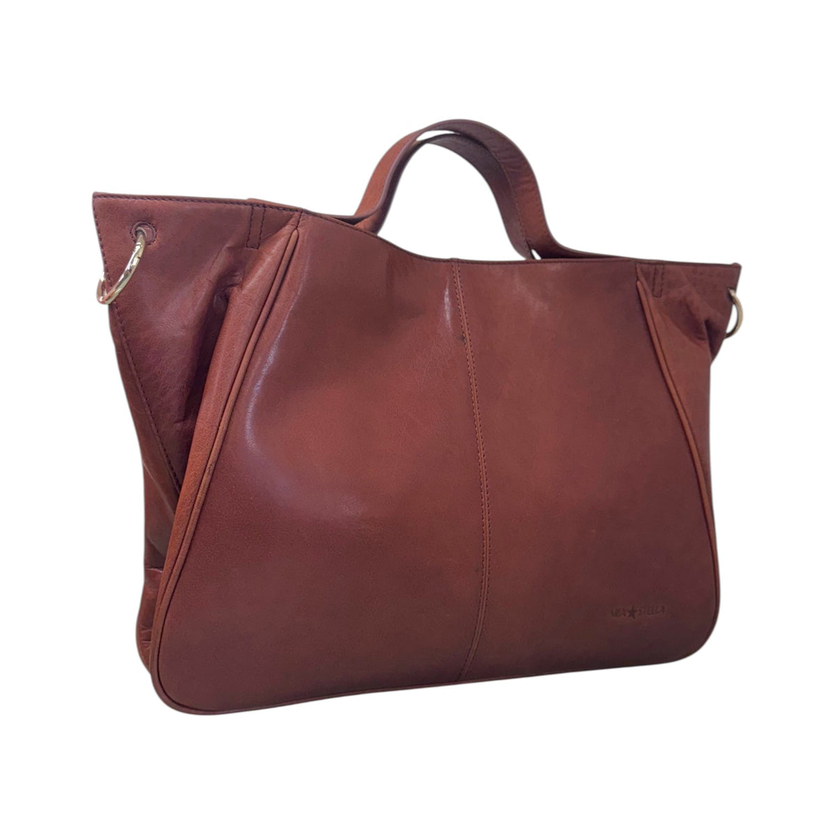 Mia Stella Borsa a Mano Donna in Pelle Cuoio con Tracolla