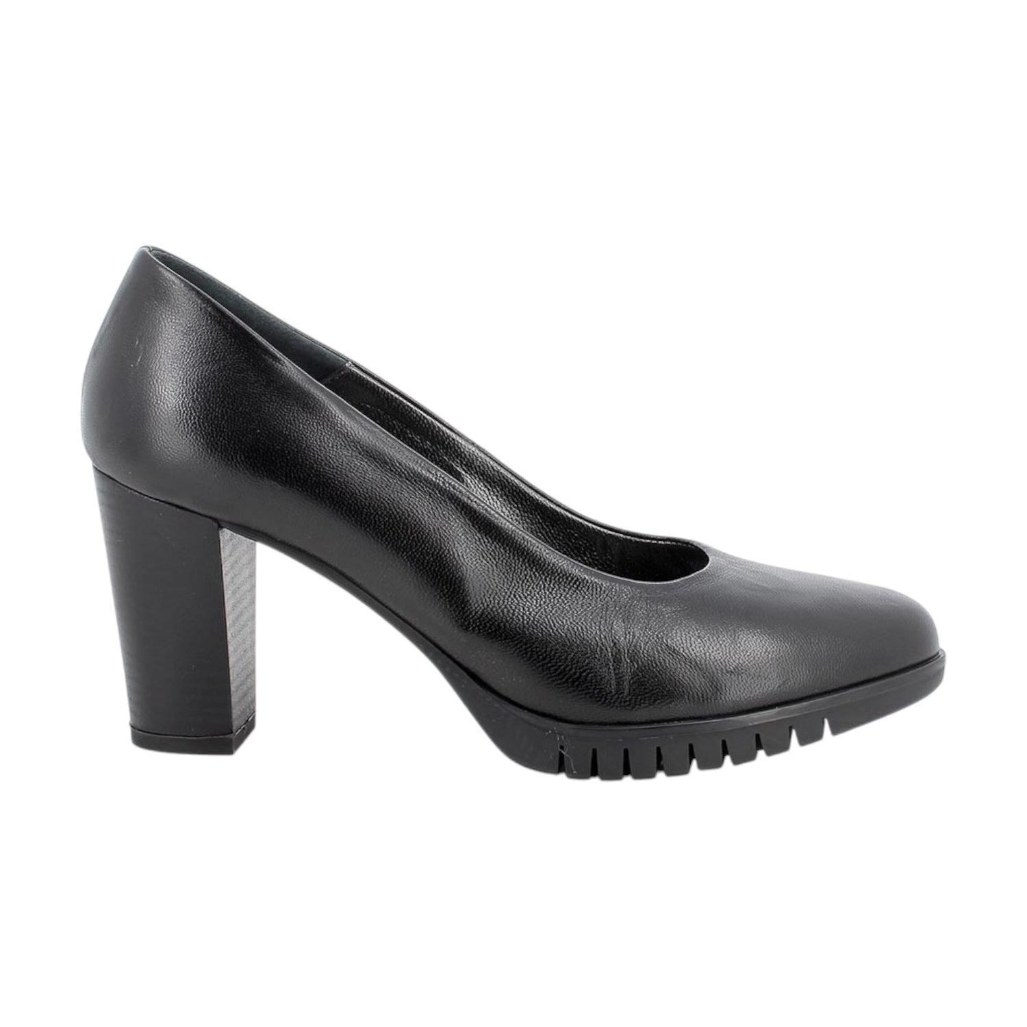 Igi&Co Dècollettè Nero in Pelle con Plateau: t.8 da Donna