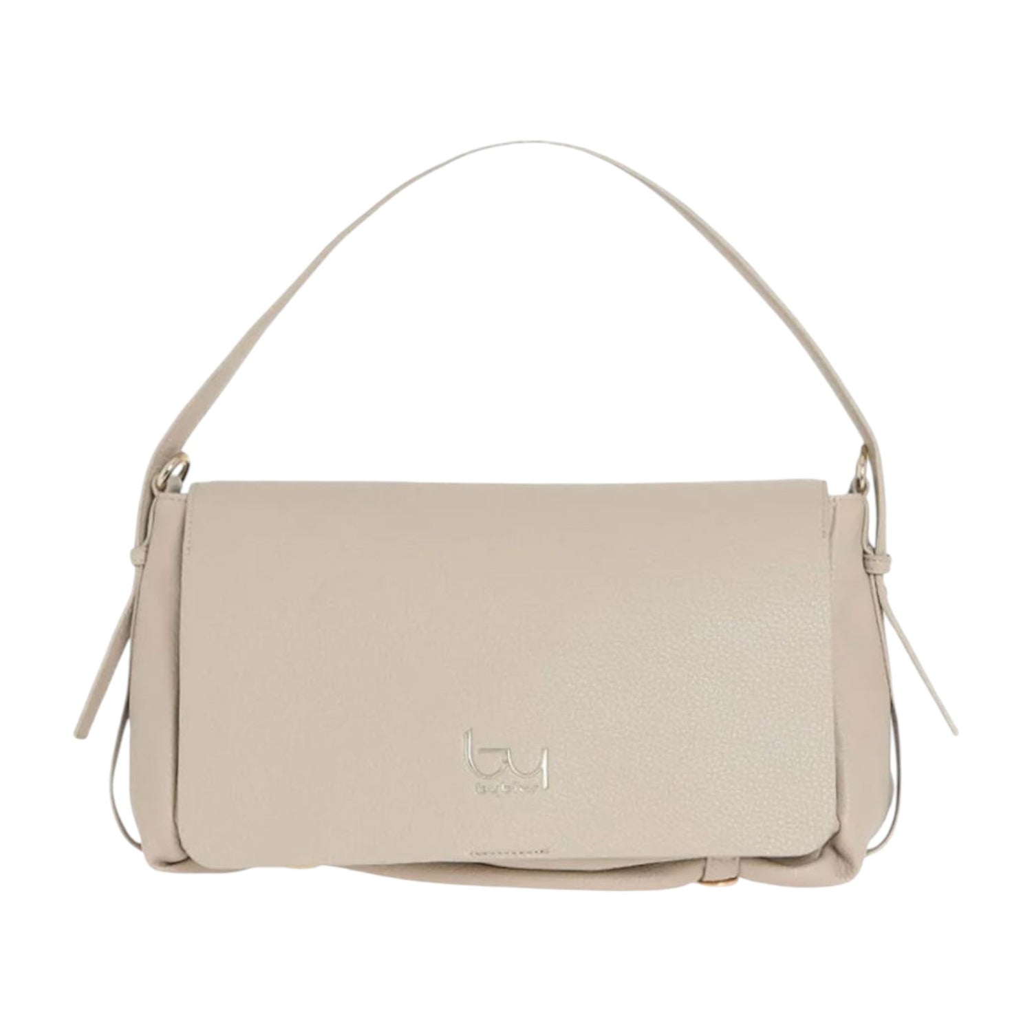 By Byblos Borsa a Spalla Donna in Ecopelle Morbida Beige con Tracolla