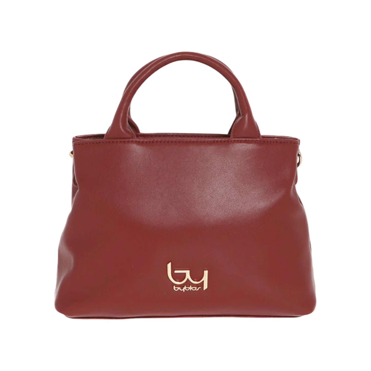 By Byblos Borsa a Mano Donna in Ecopelle Rosso Scuro con Tracolla a Catena