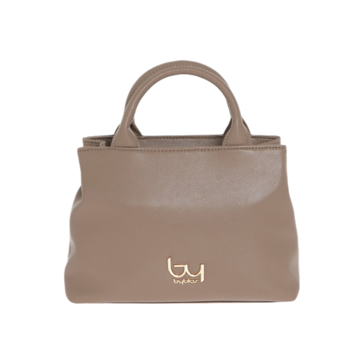 By Byblos Borsa a Mano Donna in Ecopelle Tortora con Tracolla a Catena