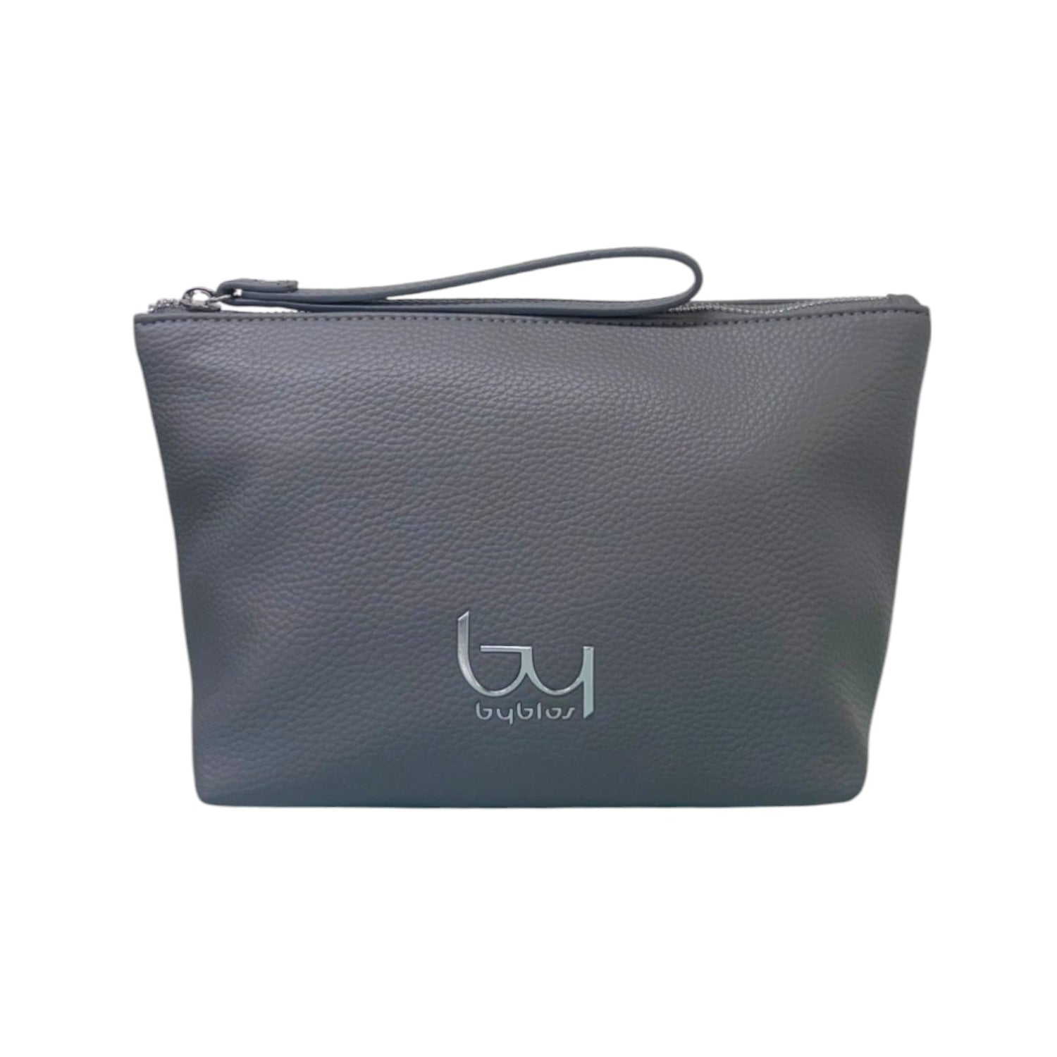 By Byblos Beauty Case Medio Donna in Ecopelle Grigio con Polsino