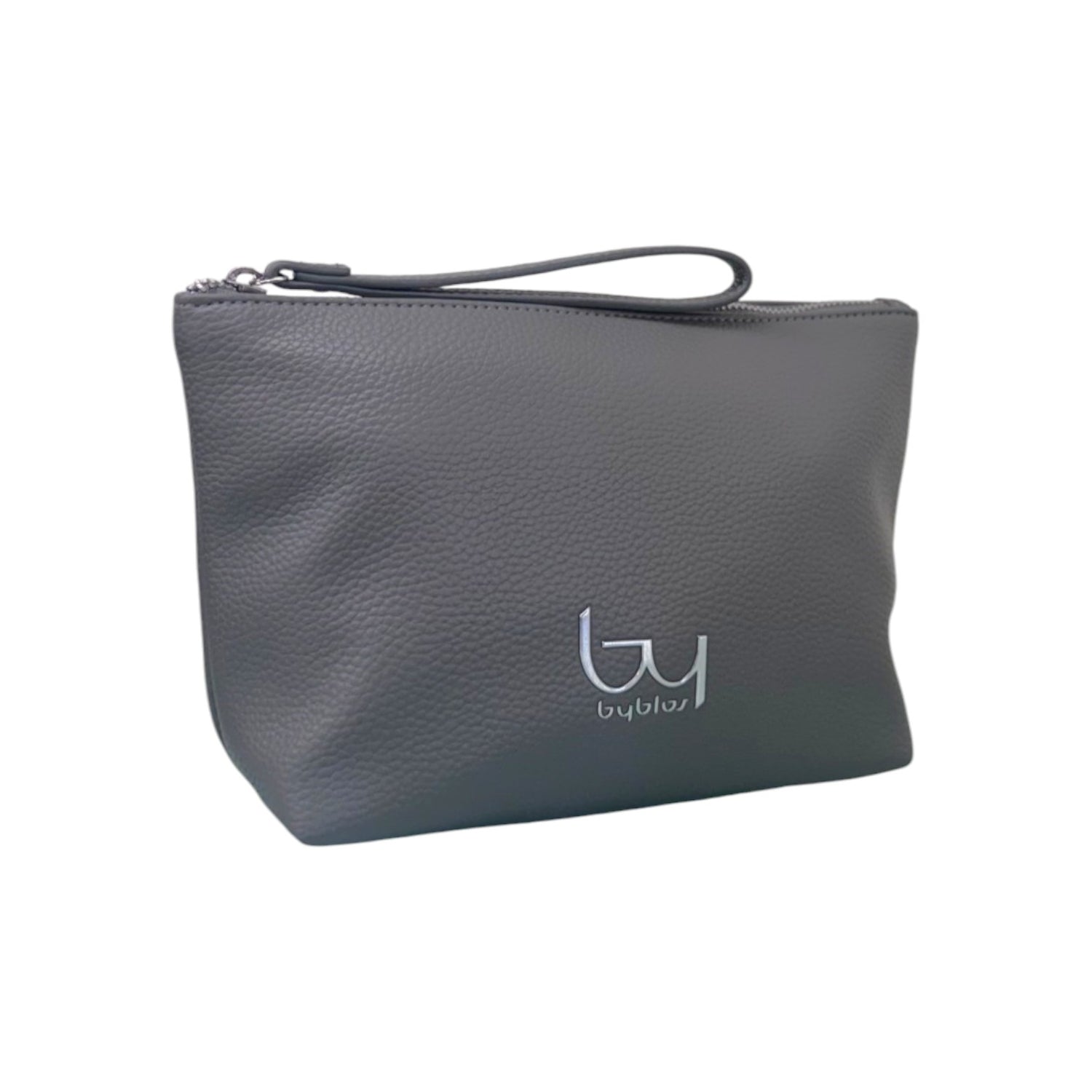By Byblos Beauty Case Medio Donna in Ecopelle Grigio con Polsino