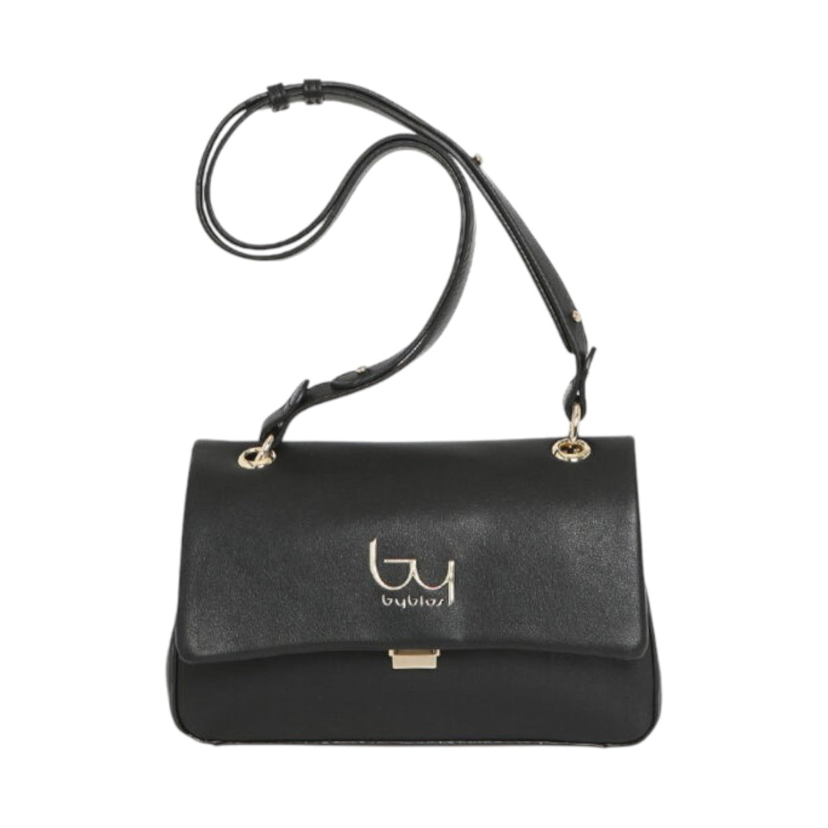 By Byblos Borsa a Tracolla Donna in Ecopelle Nera con Pattina