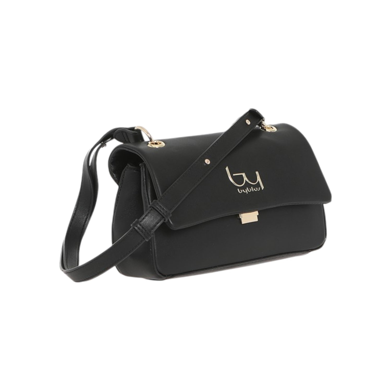 By Byblos Borsa a Tracolla Donna in Ecopelle Nera con Pattina