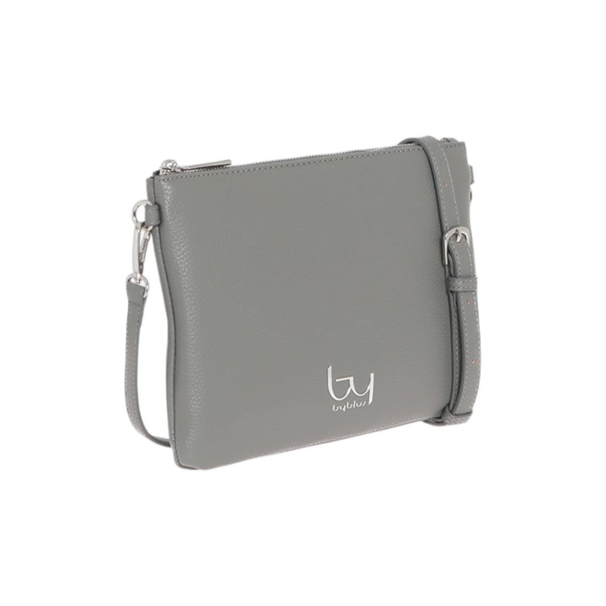 By Byblos Pochette Donna in Ecopelle Grigio con Polsino e Tracolla
